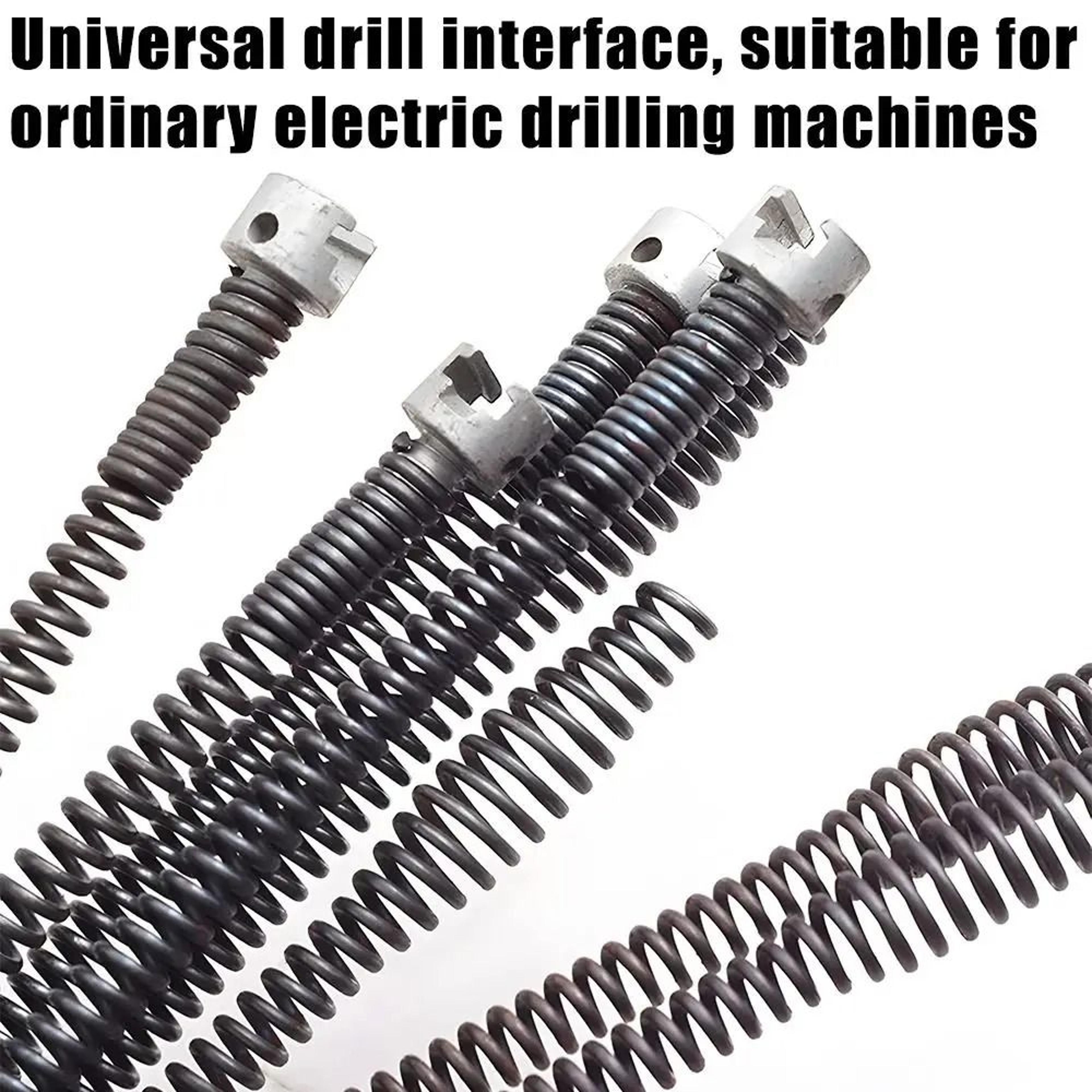 Electric Drill Drain Cleaner Tool Flexible Pipe Dredging Snake For Sink Clogs 7