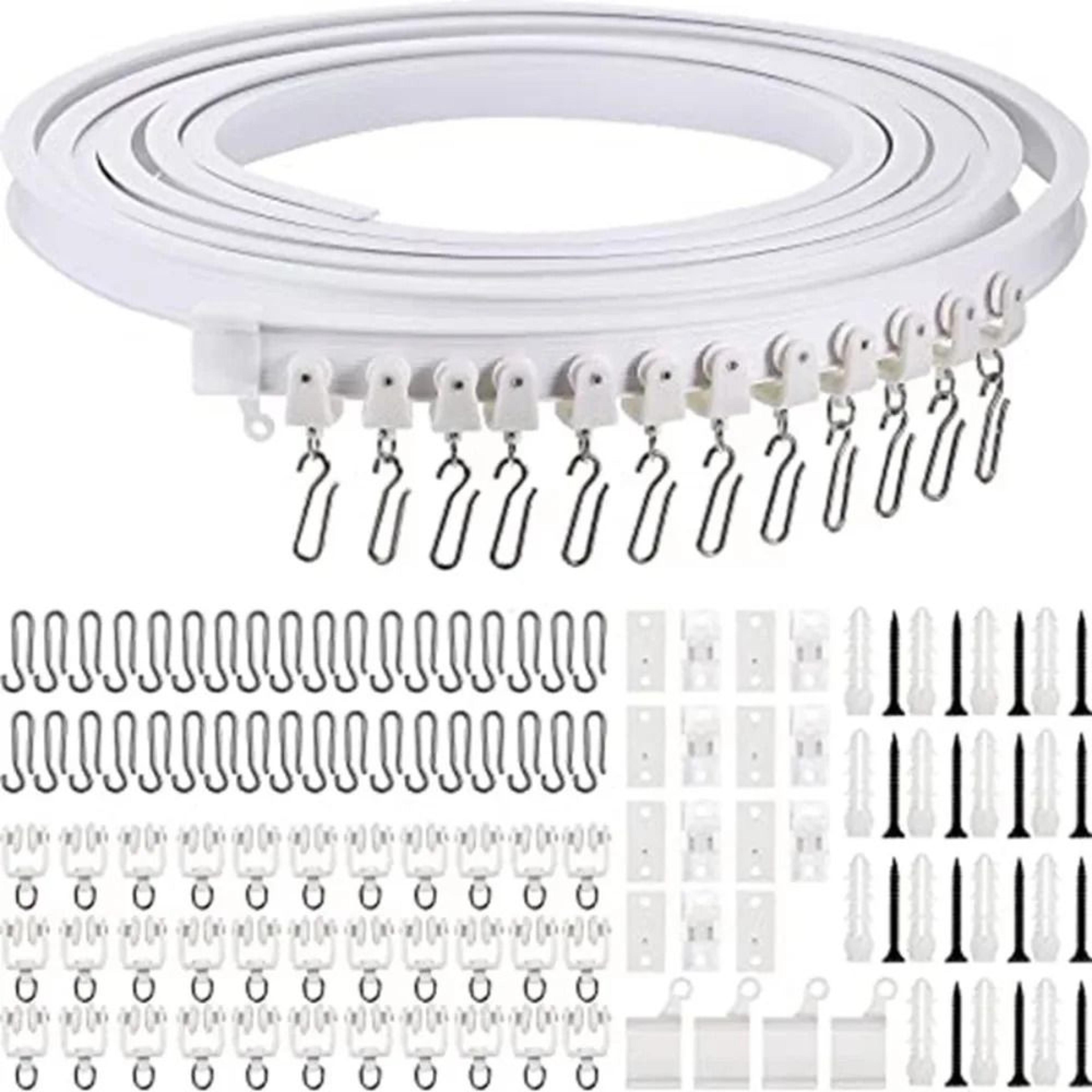 modern silent curtain track rail bendable plastic ceiling curtain track