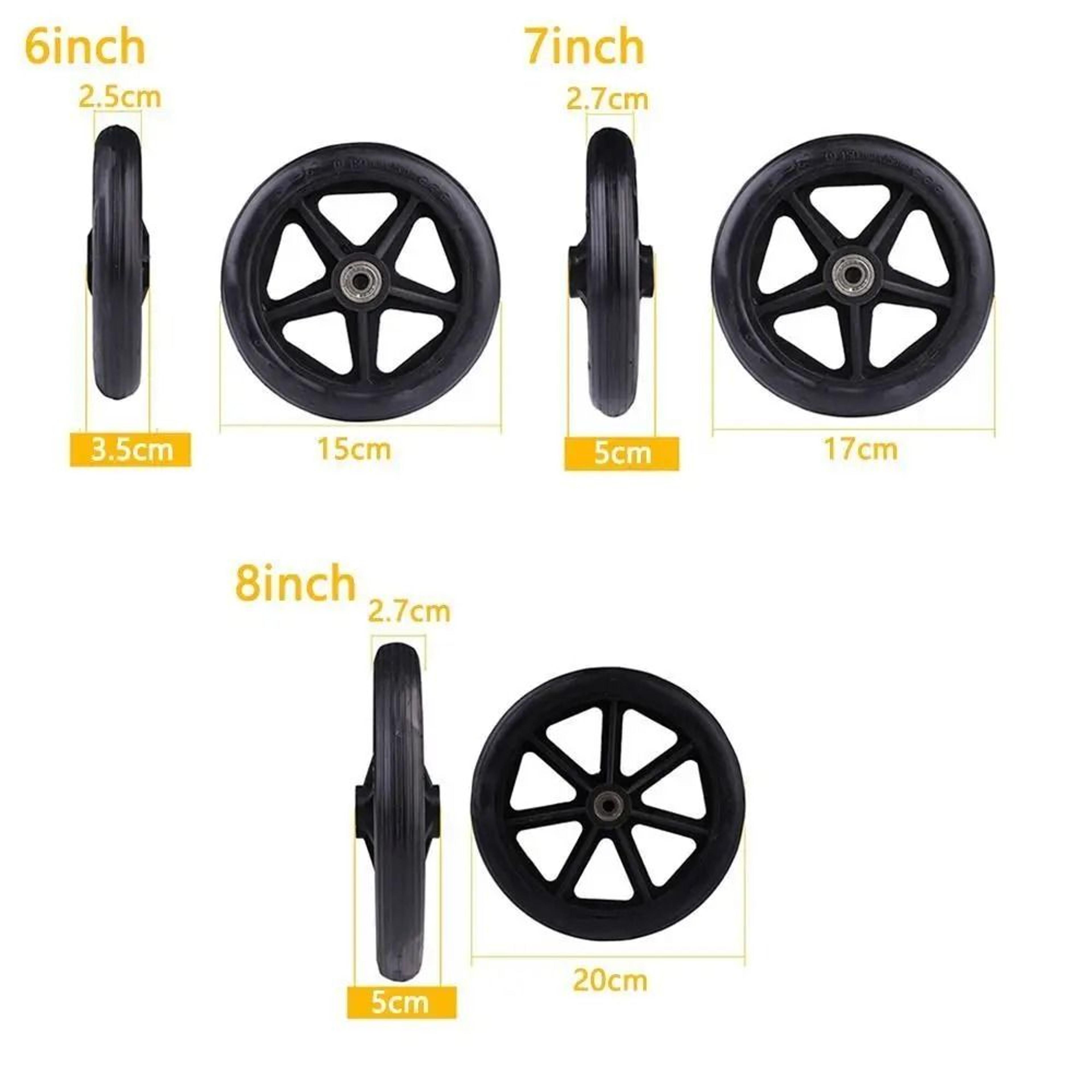 Heavy Duty Wheelchair Caster Wheel Solid Tire Front Wheel Replacement 11