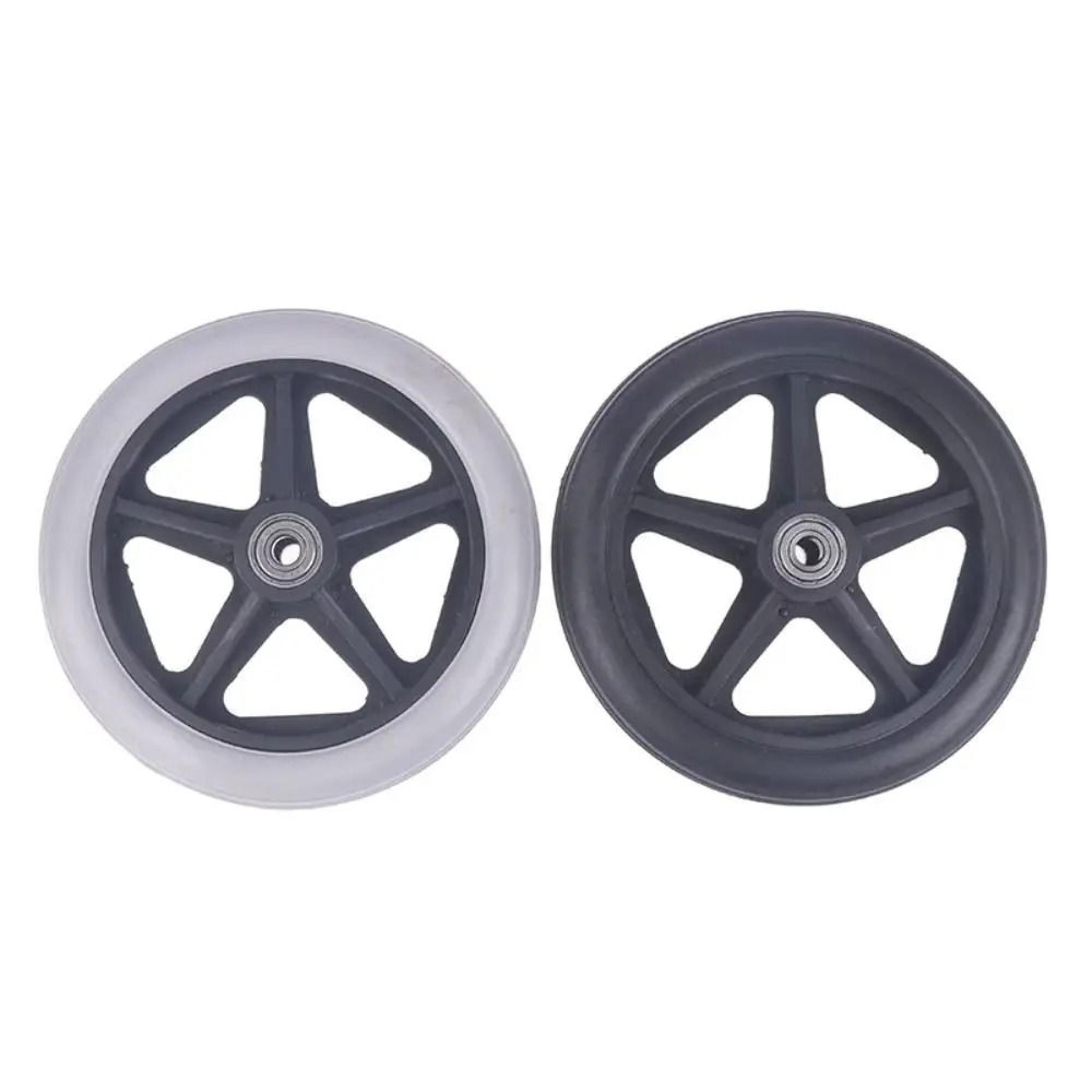 Heavy Duty Wheelchair Caster Wheel Solid Tire Front Wheel Replacement 12