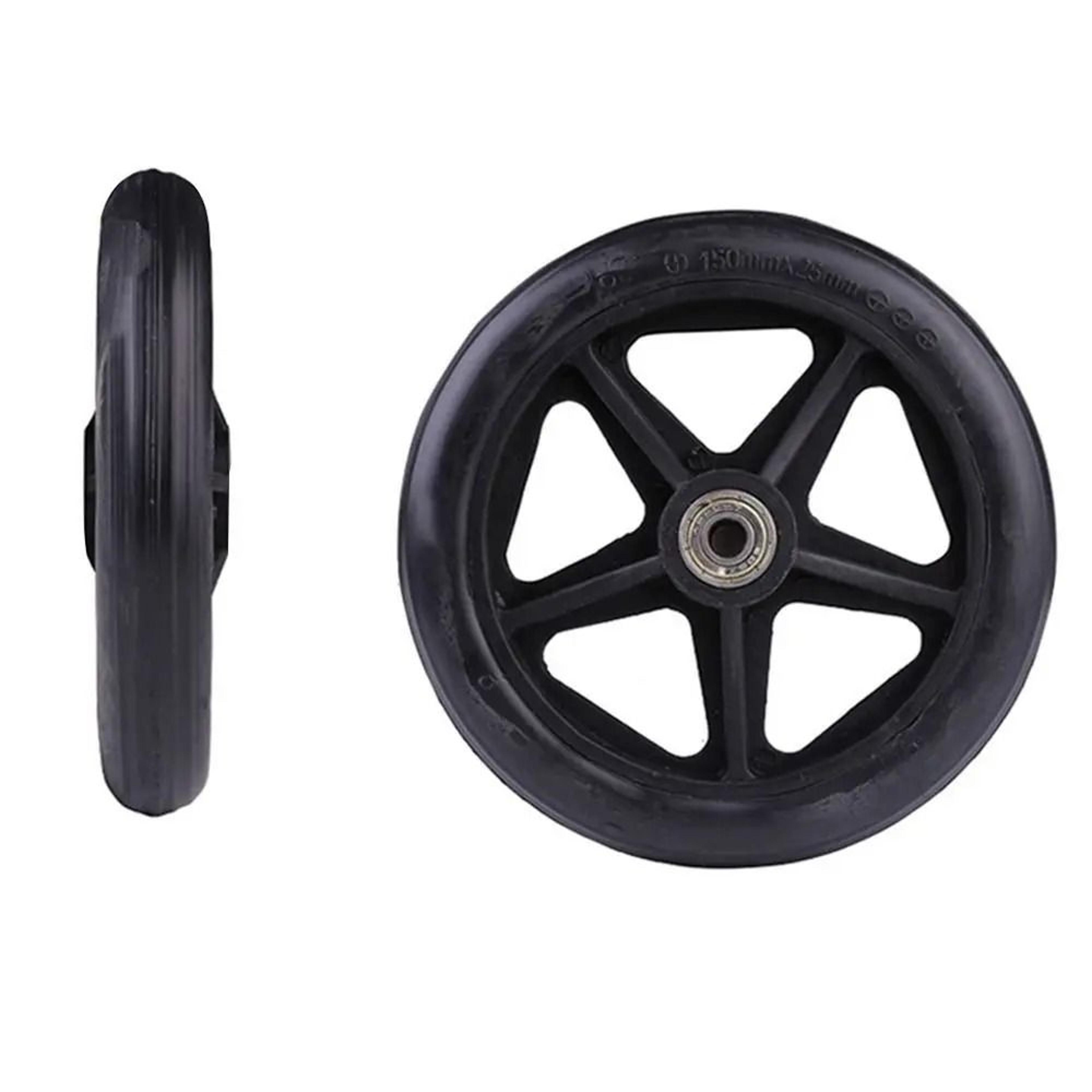 Heavy Duty Wheelchair Caster Wheel Solid Tire Front Wheel Replacement 2