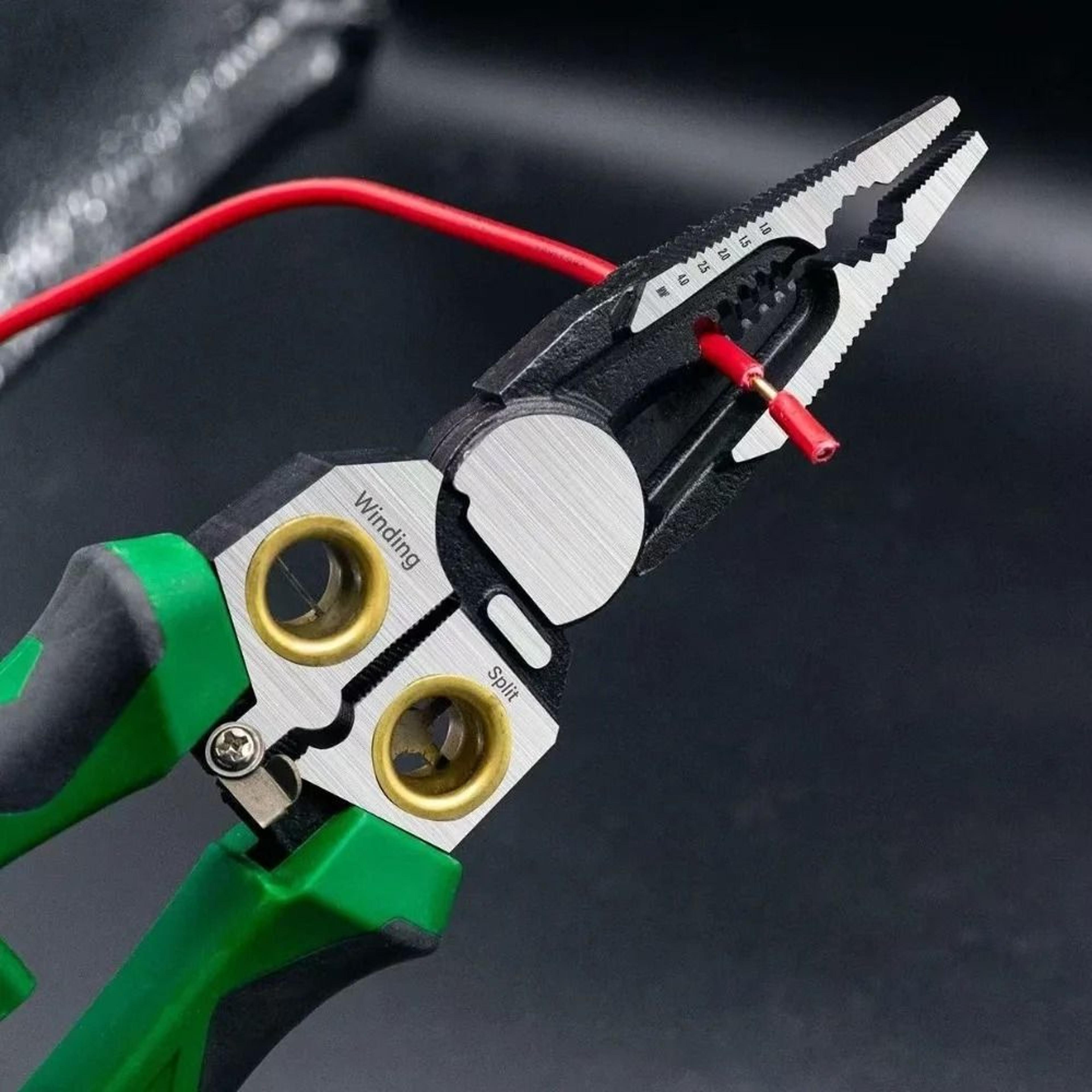 8 In 1 Wire Stripper Tool With Voltage Tester Multi Function Electrical Pliers 6