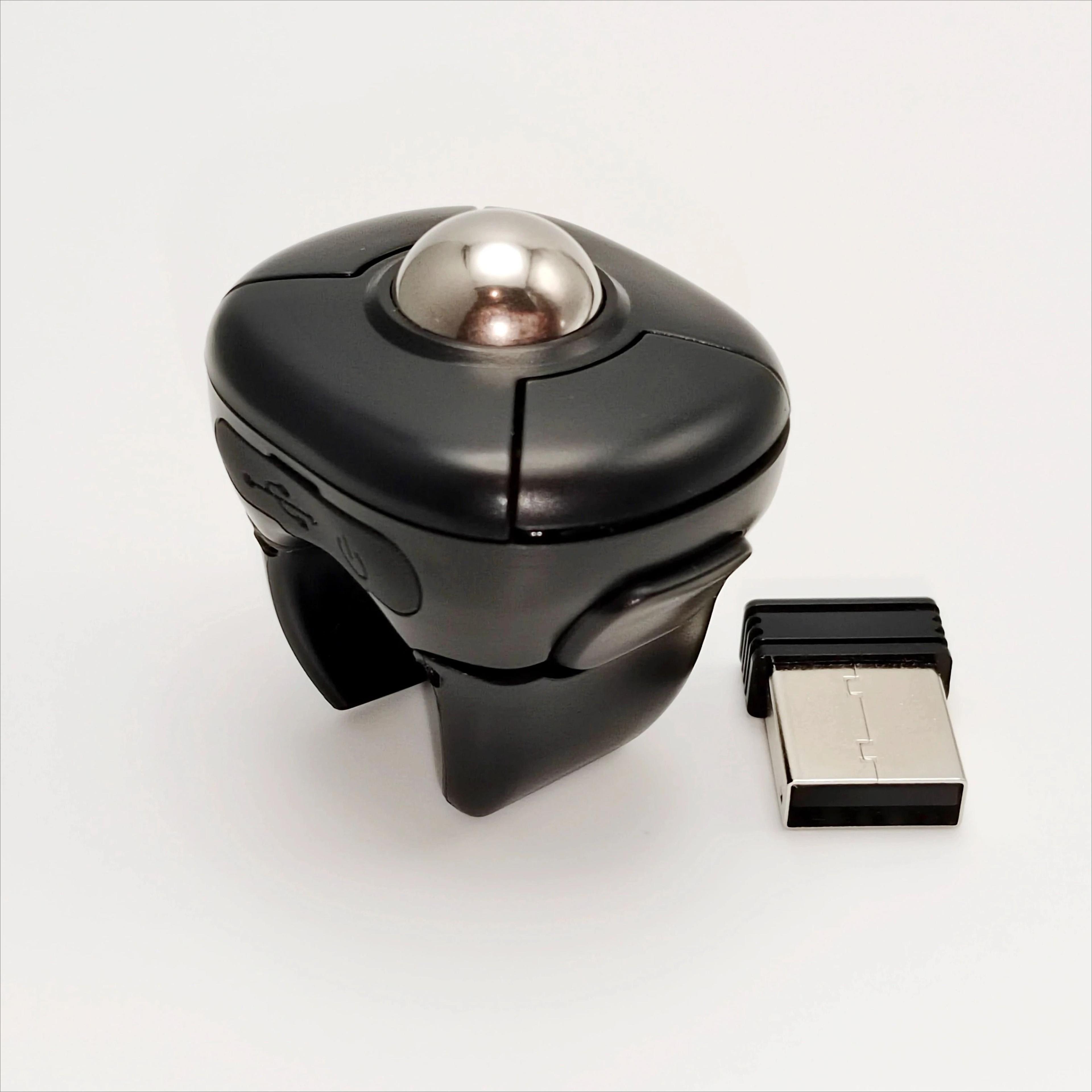 Trackball Ring Mouse Bluetooth Wireless Presentation Remote Finger Control Mouse 1