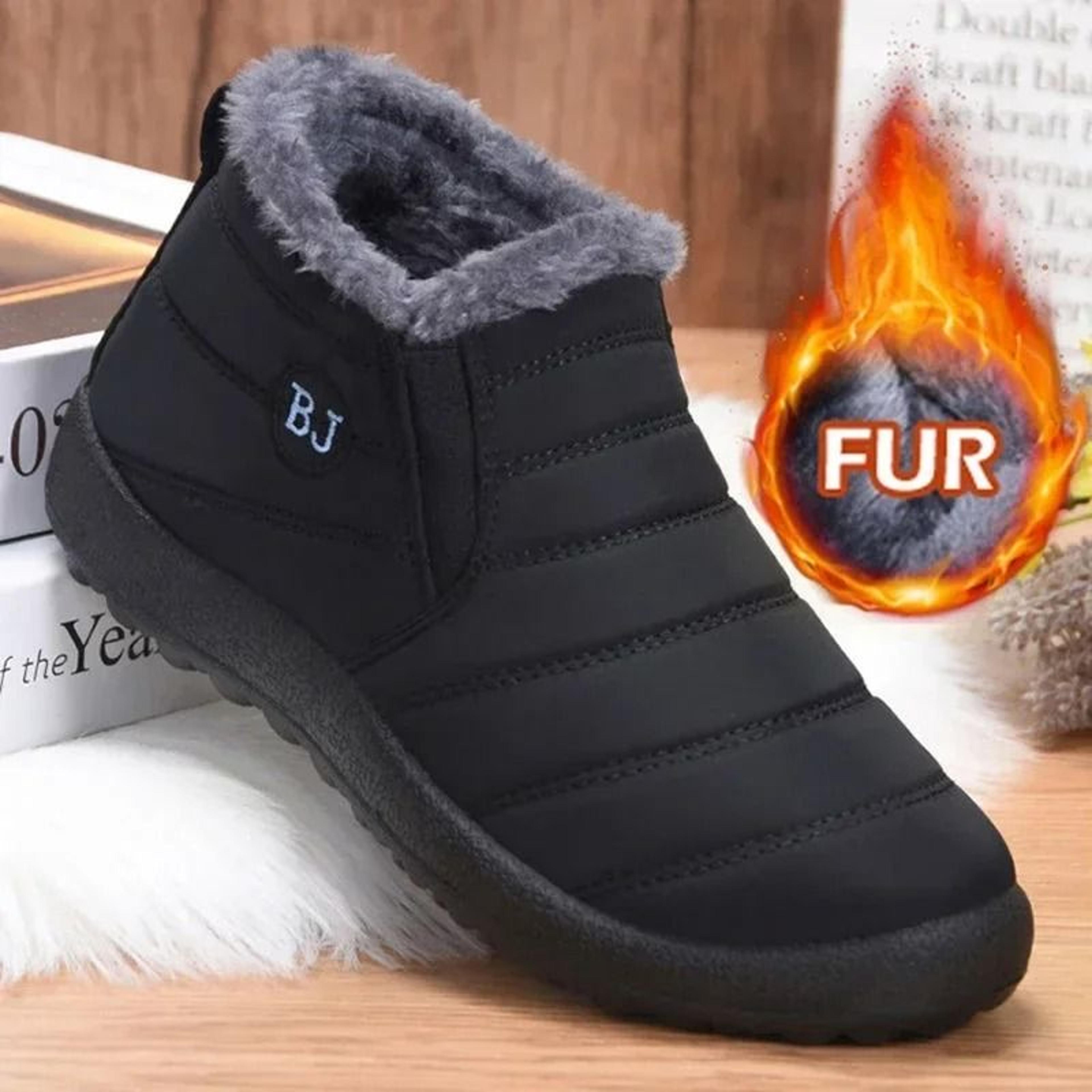 womens waterproof snow boots plush lined platform winter ankle boots