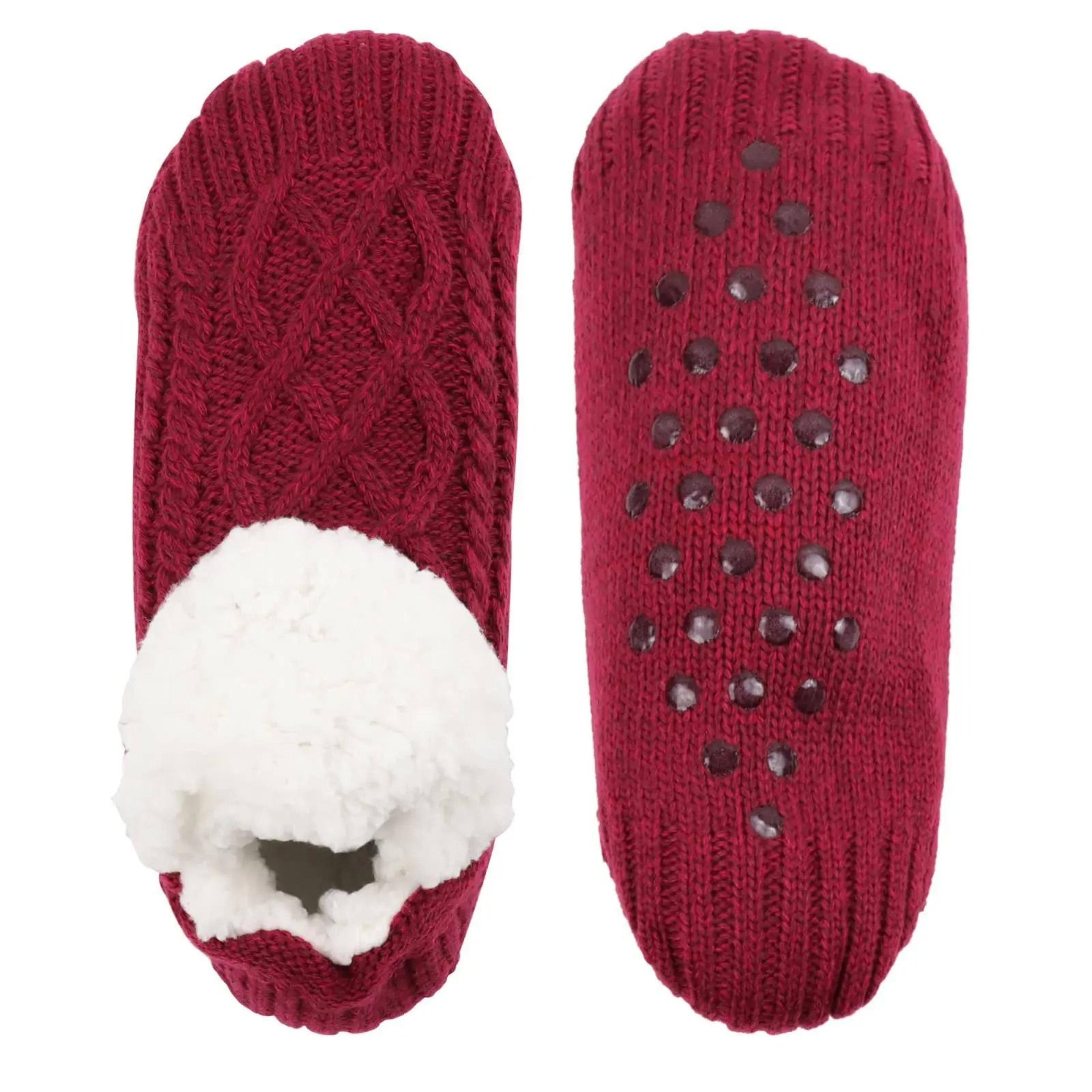 mens thermal slipper socks non slip warm fuzzy indoor house socks