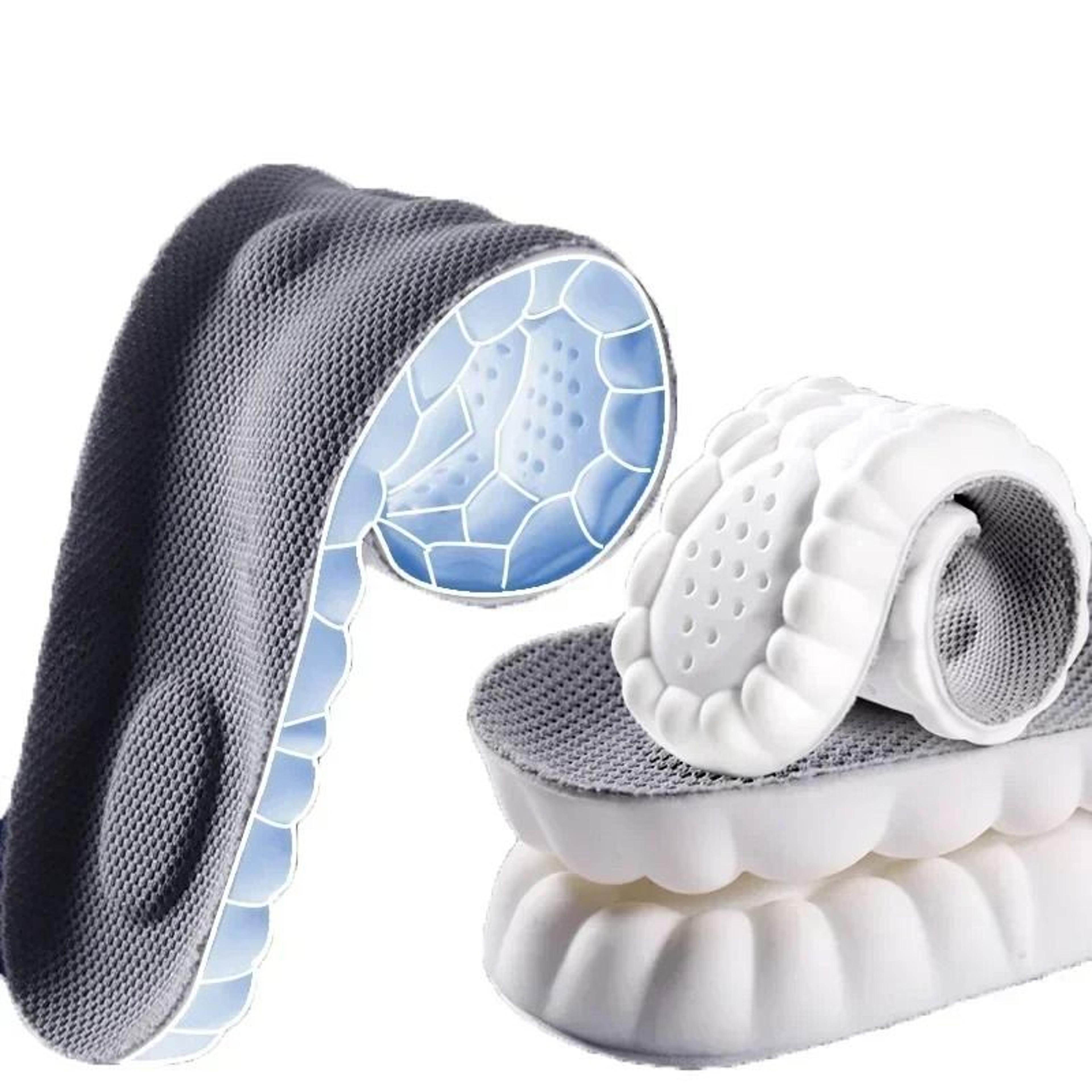 4d latex arch support insoles soft orthopedic sports comfort shoe inserts