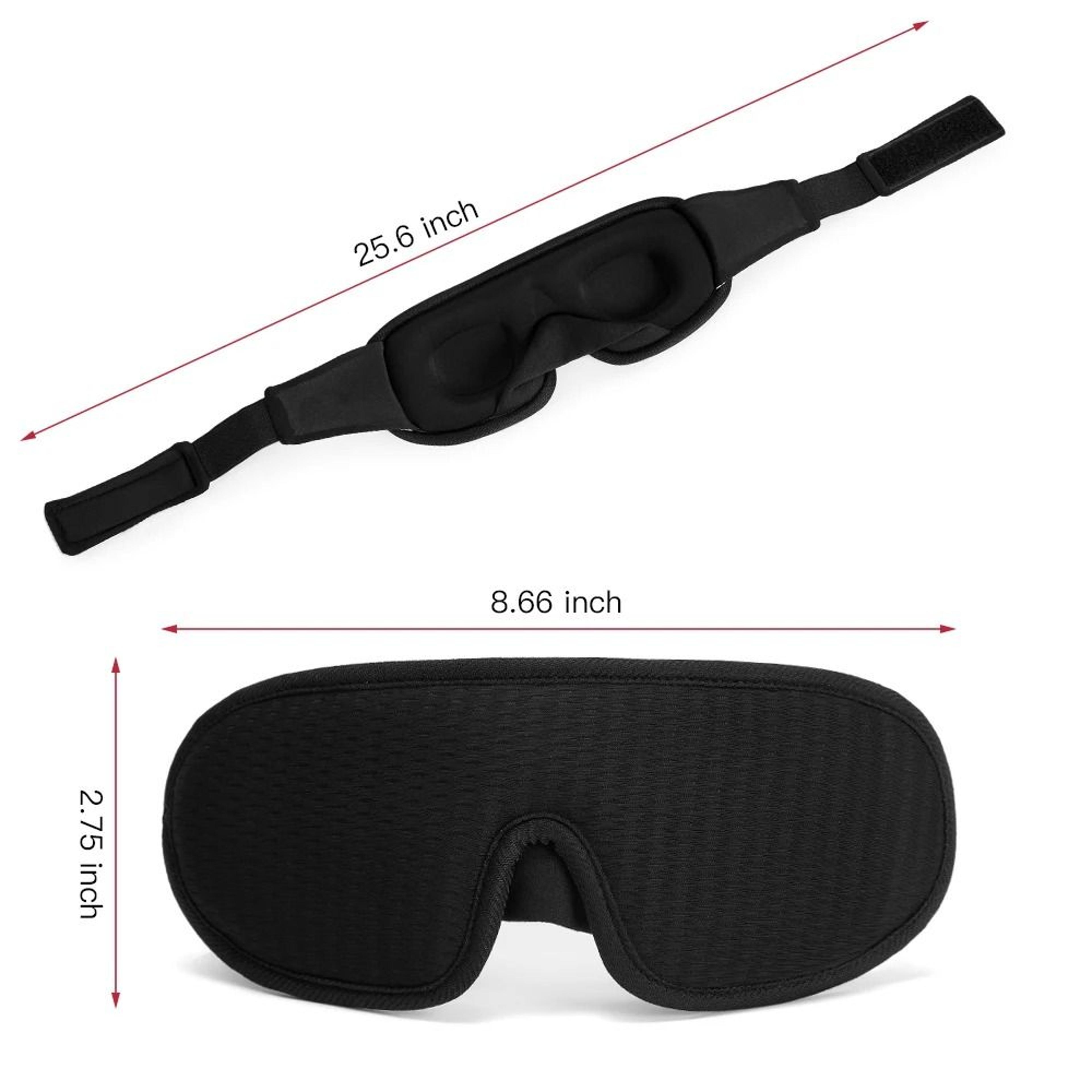 3D Sleep Mask Light Blocking Soft Padded Eye Mask For Deep Sleep 9