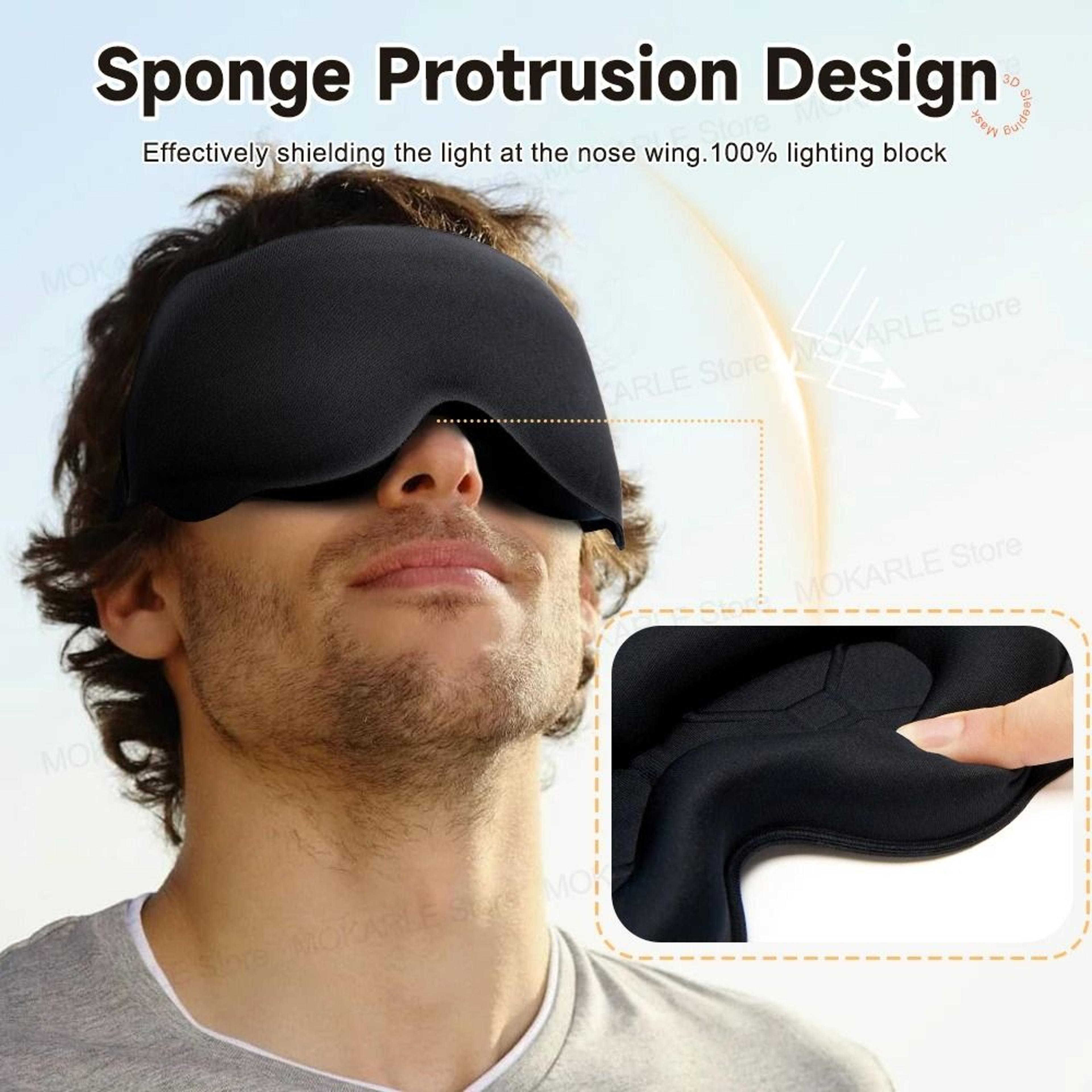 3D Sleep Mask Light Blocking Breathable Eye Mask For Travel And Night Rest 18