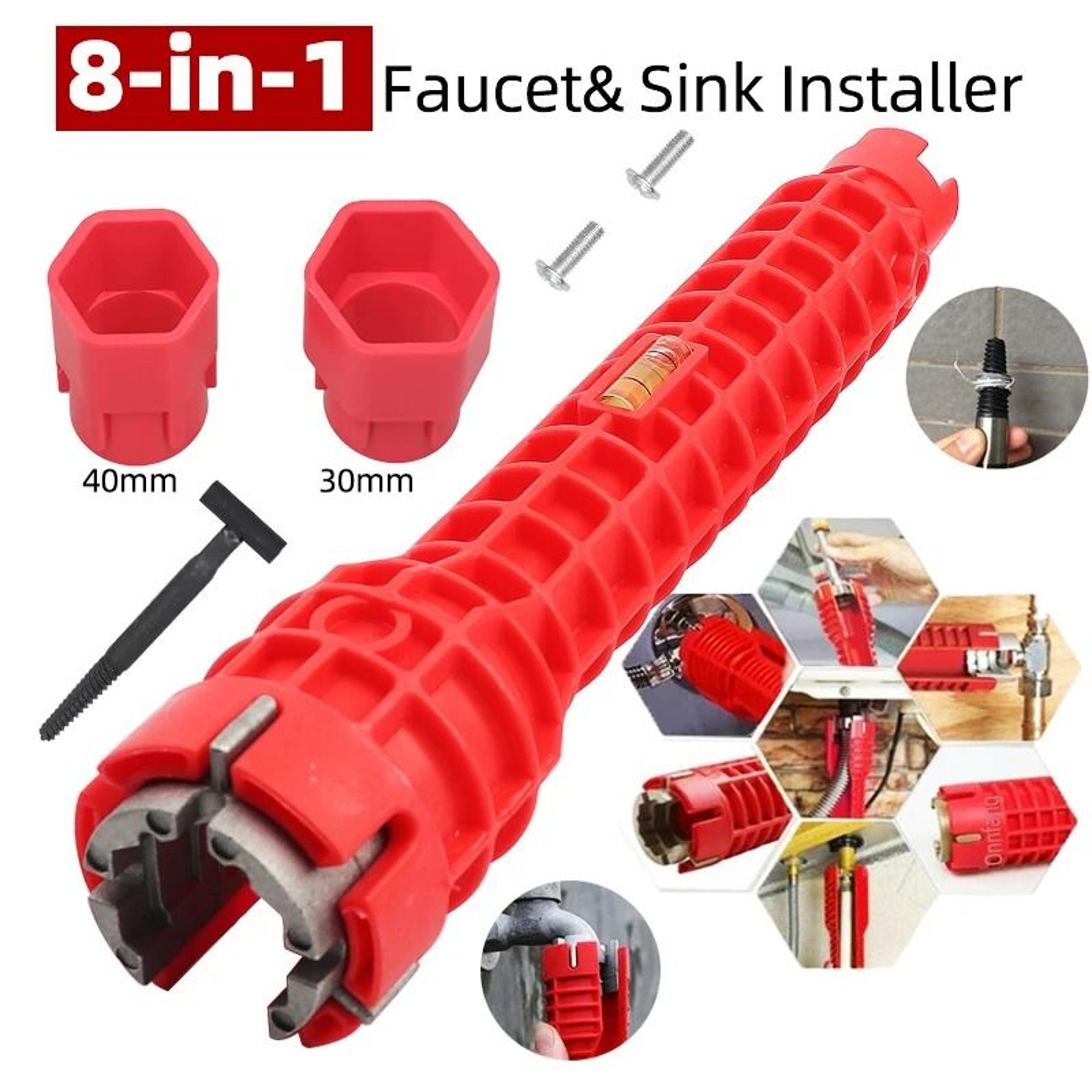 8 In 1 Sink Faucet Wrench Multi Function Plumbing Installation Tool 0