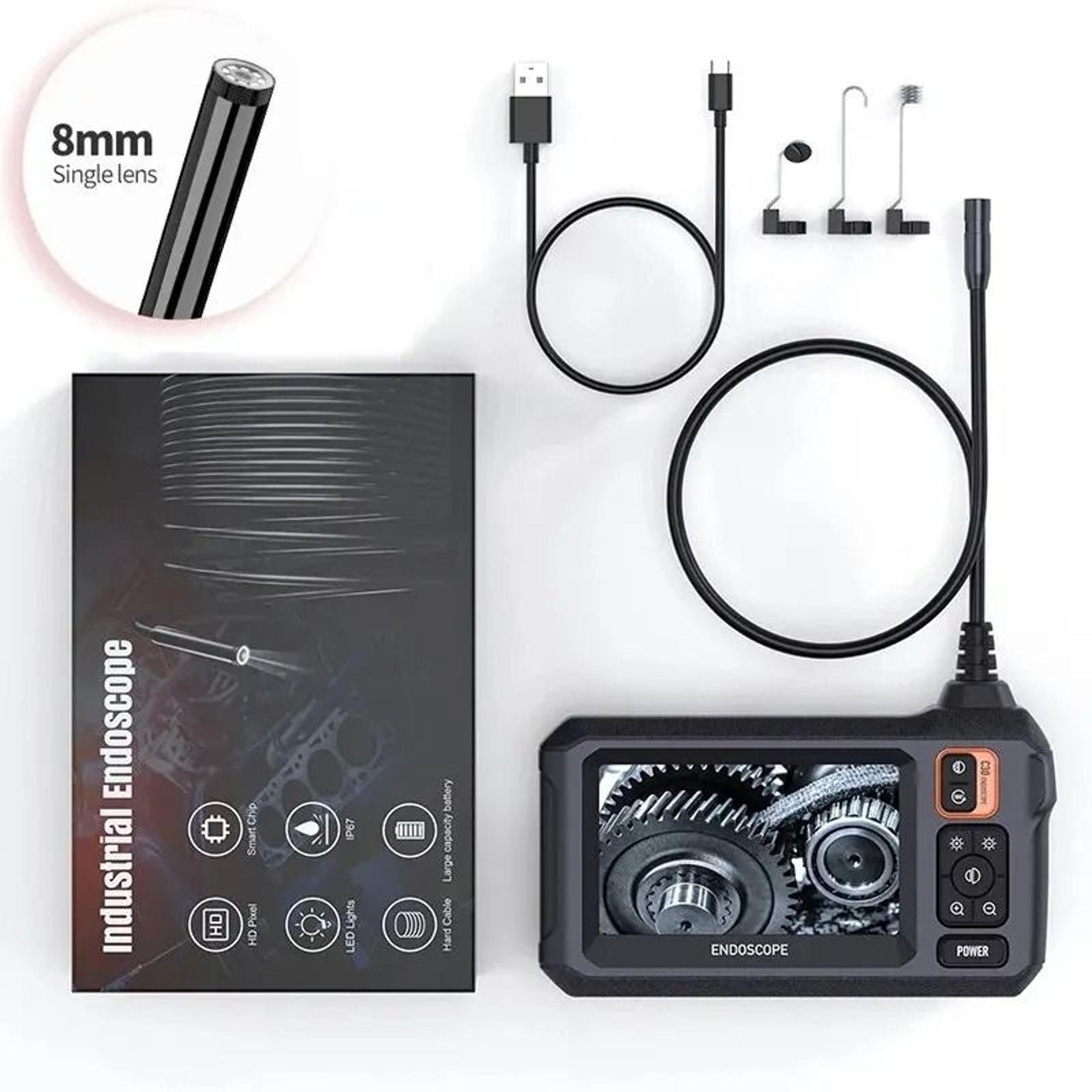 HD Industrial Endoscope Camera Pipe Inspection Camera With Screen Waterproof 1