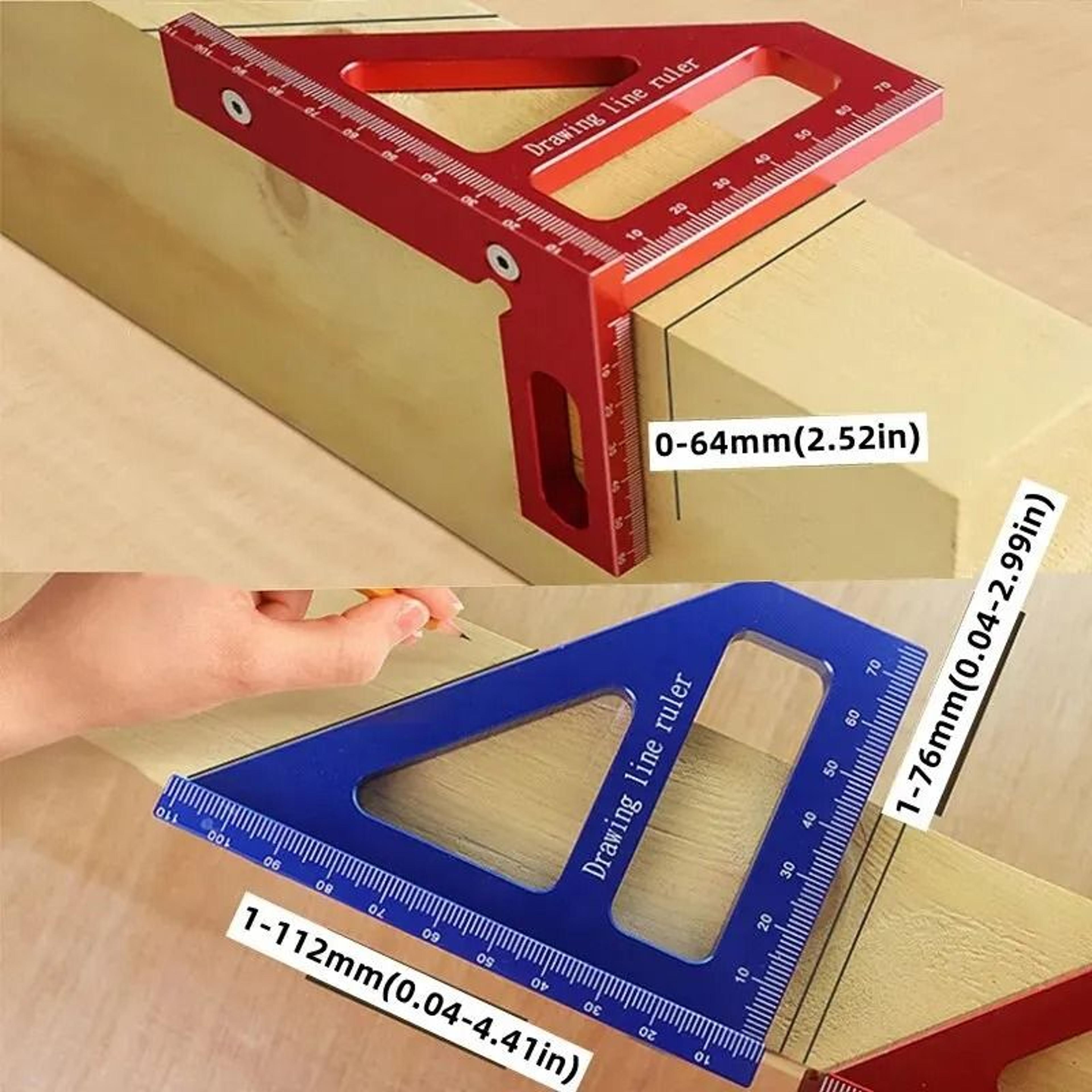 3D Multi Angle Carpenter Square Protractor Precision Woodworking Ruler 45 And 90 Degree Tool 11