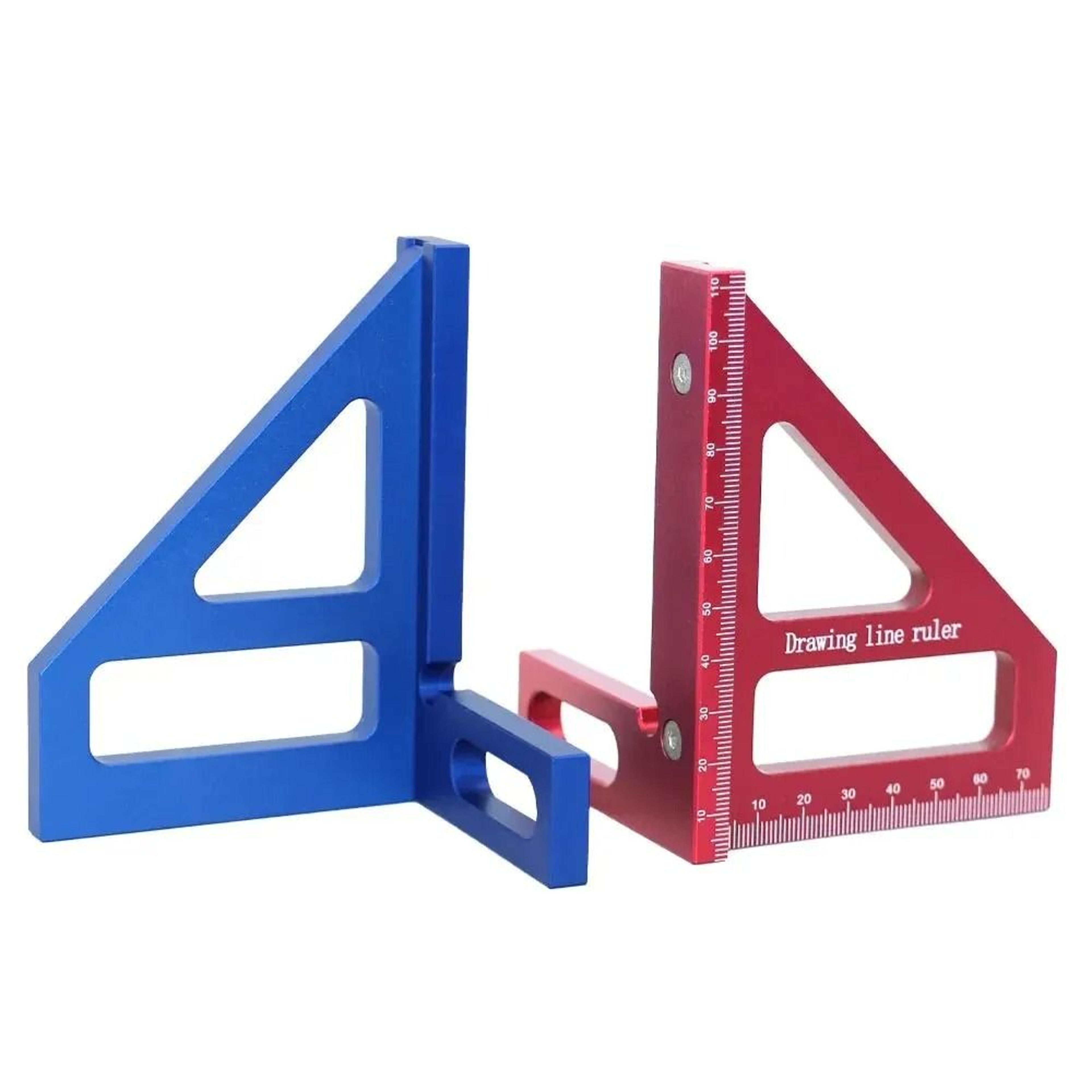 3D Multi Angle Carpenter Square Protractor Precision Woodworking Ruler 45 And 90 Degree Tool 0