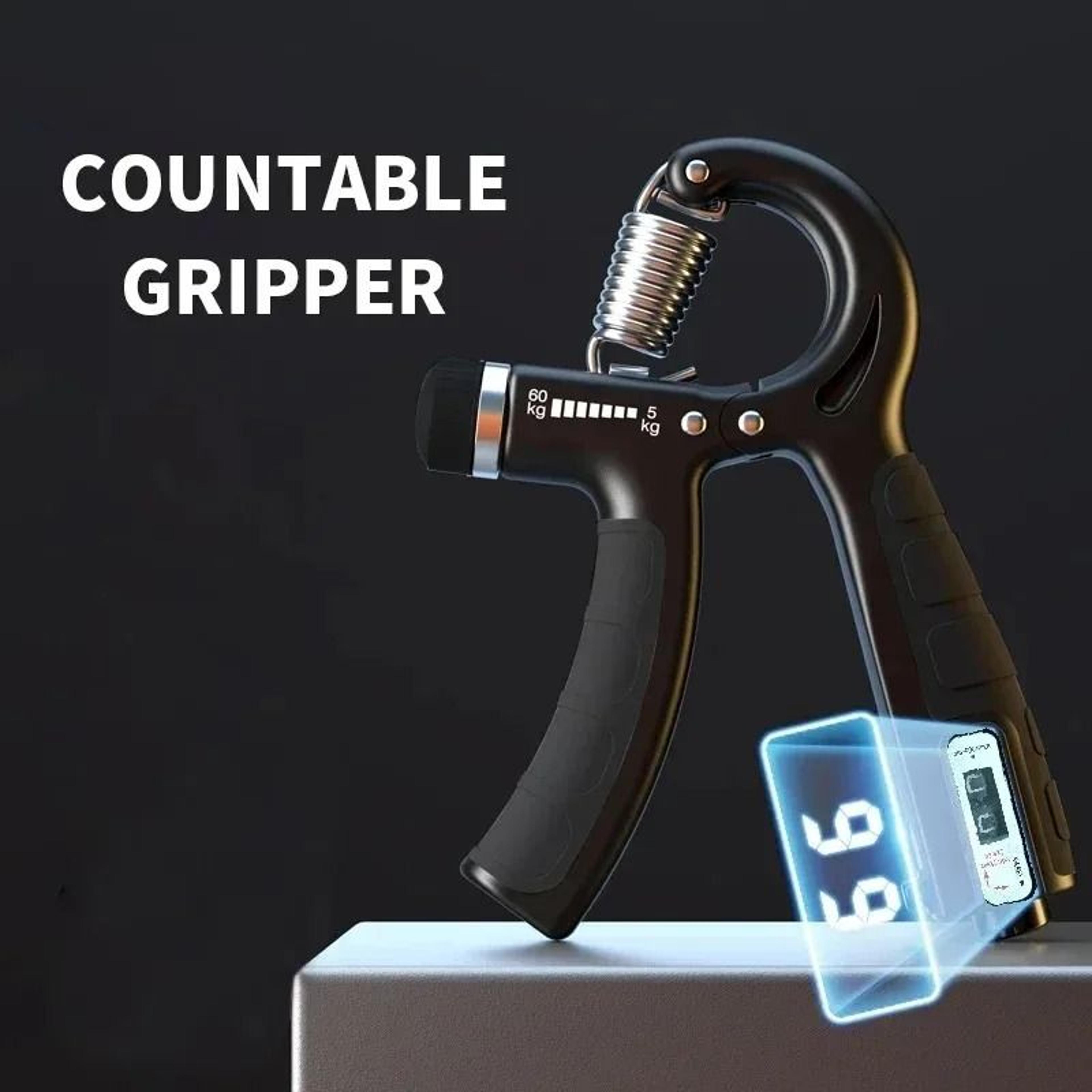 adjustable hand grip strengthener with counter finger and wrist trainer exercise tool