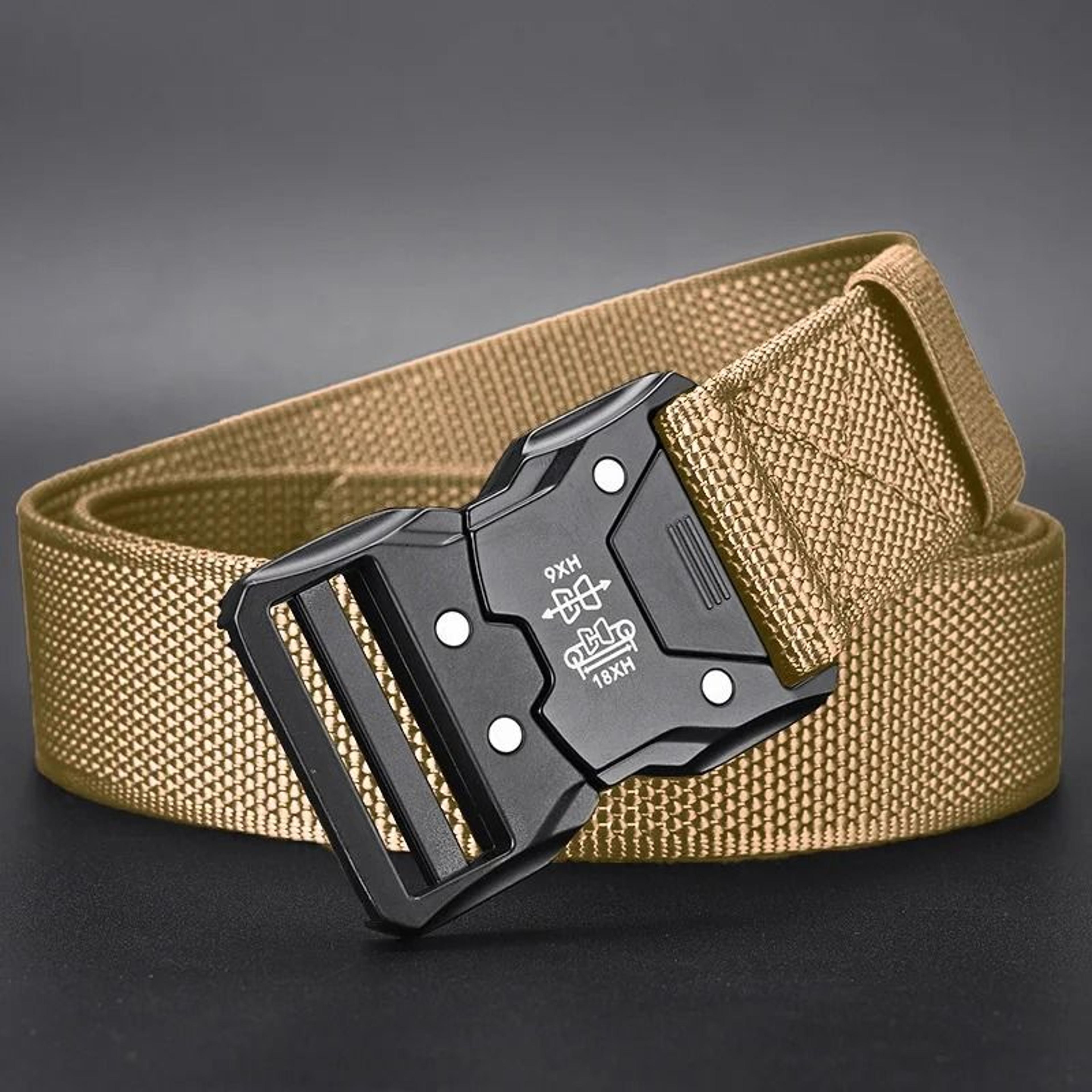 Tactical Waist Belt With Automatic Buckle Durable Adjustable Outdoor Utility Belt 4