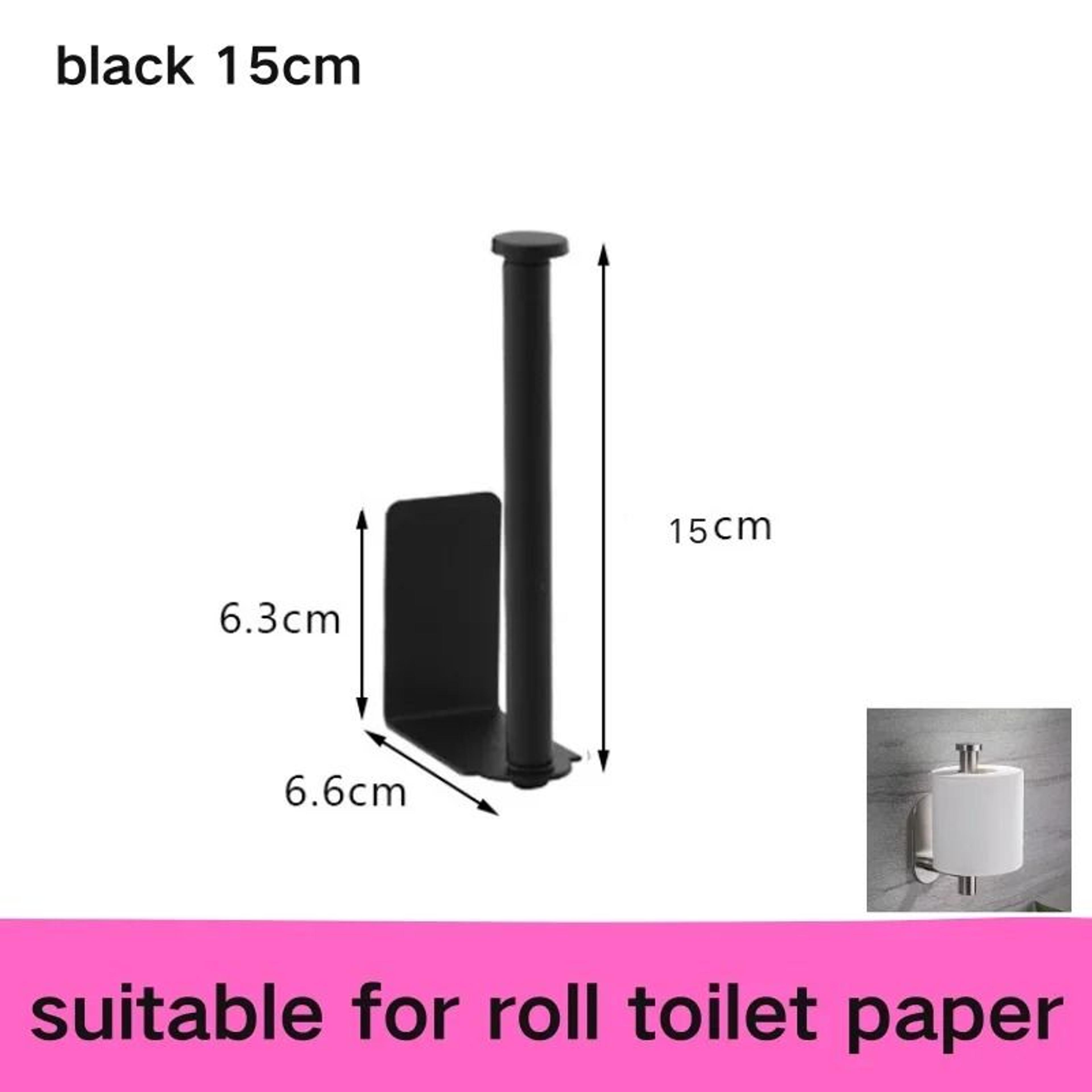 No Drill Toilet Paper Holder Adhesive Wall Mounted Tissue And Towel Rack 1