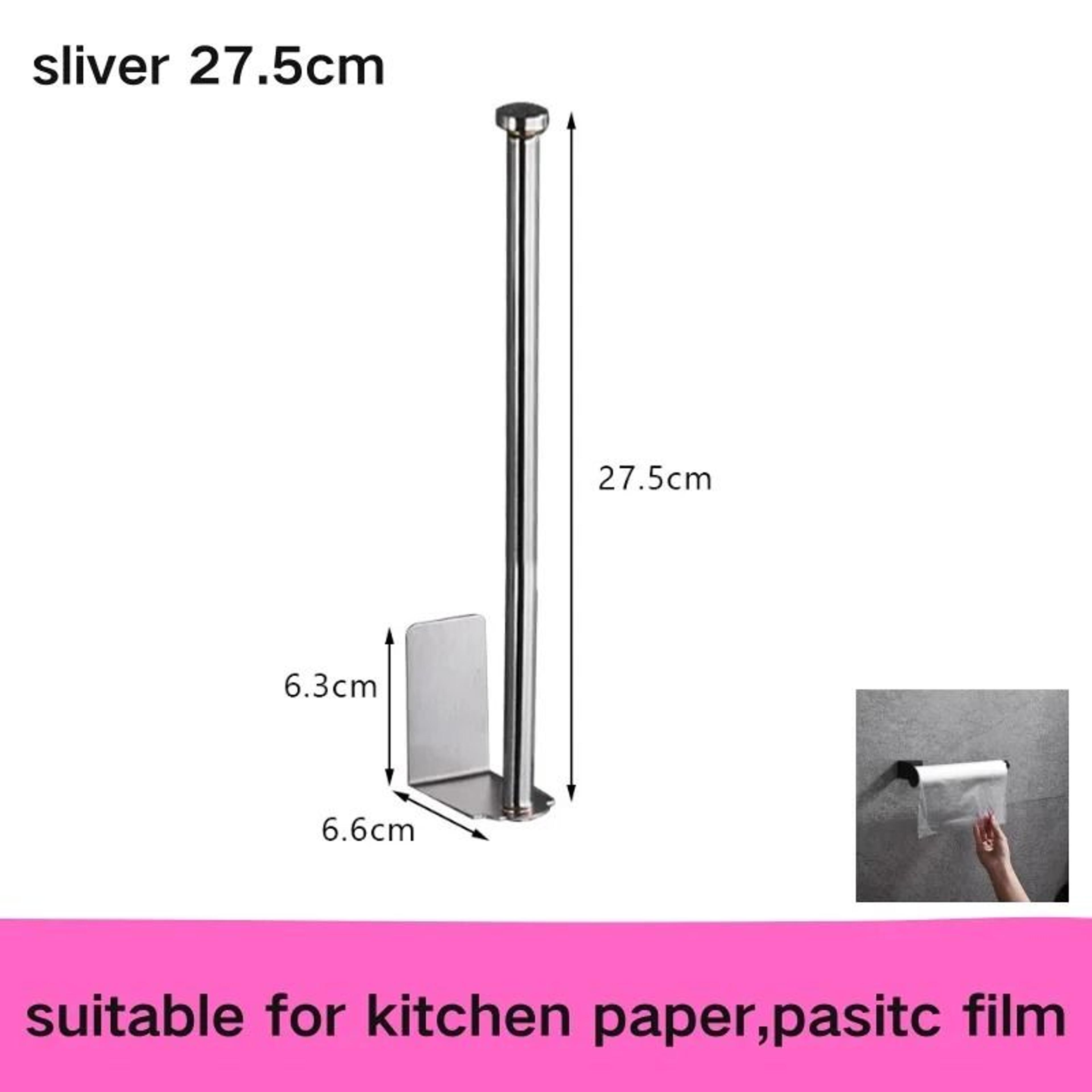 No Drill Toilet Paper Holder Adhesive Wall Mounted Tissue And Towel Rack 4