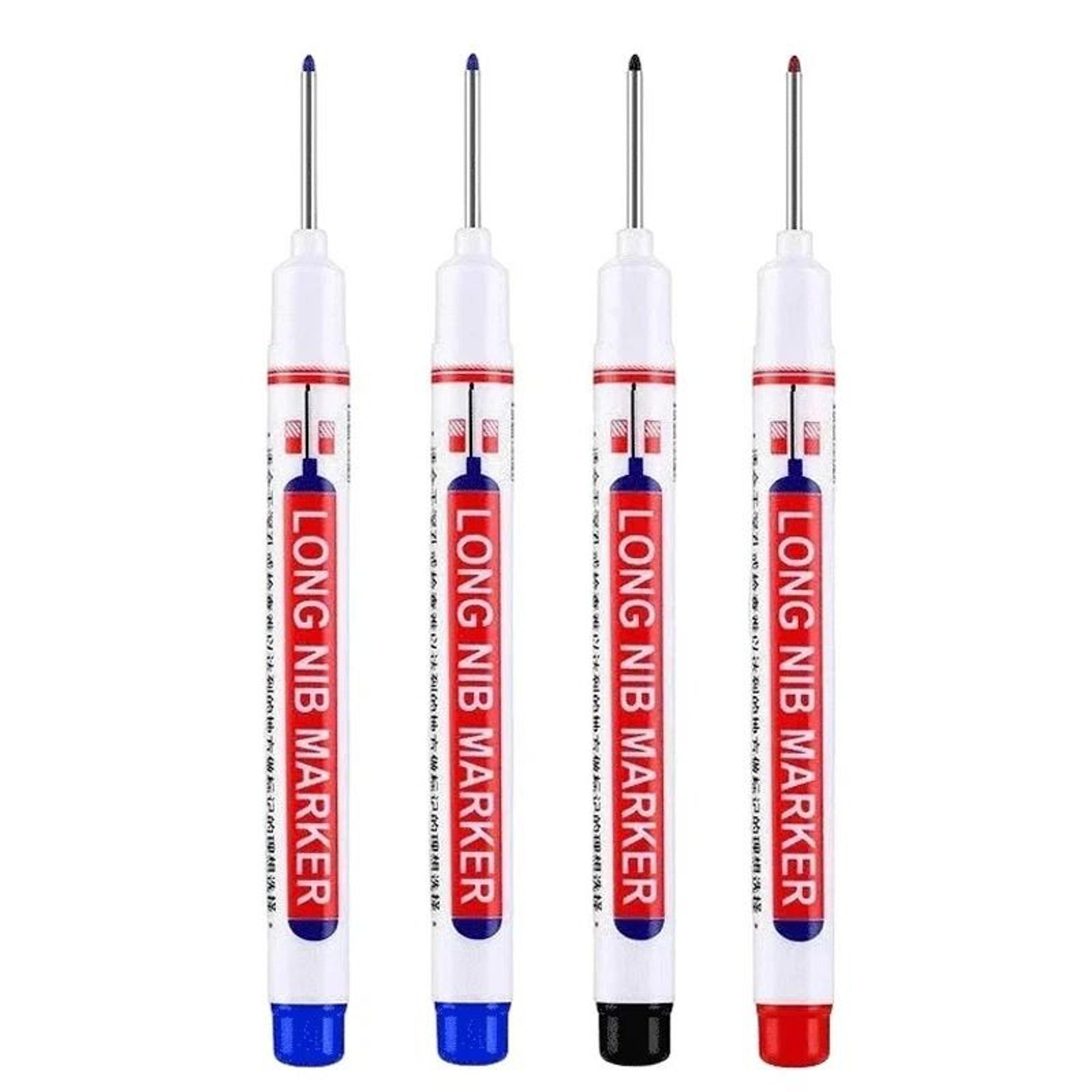 Deep Hole Long Nib Marker Set Precision Construction Marker For Wood Metal And DIY Projects 1