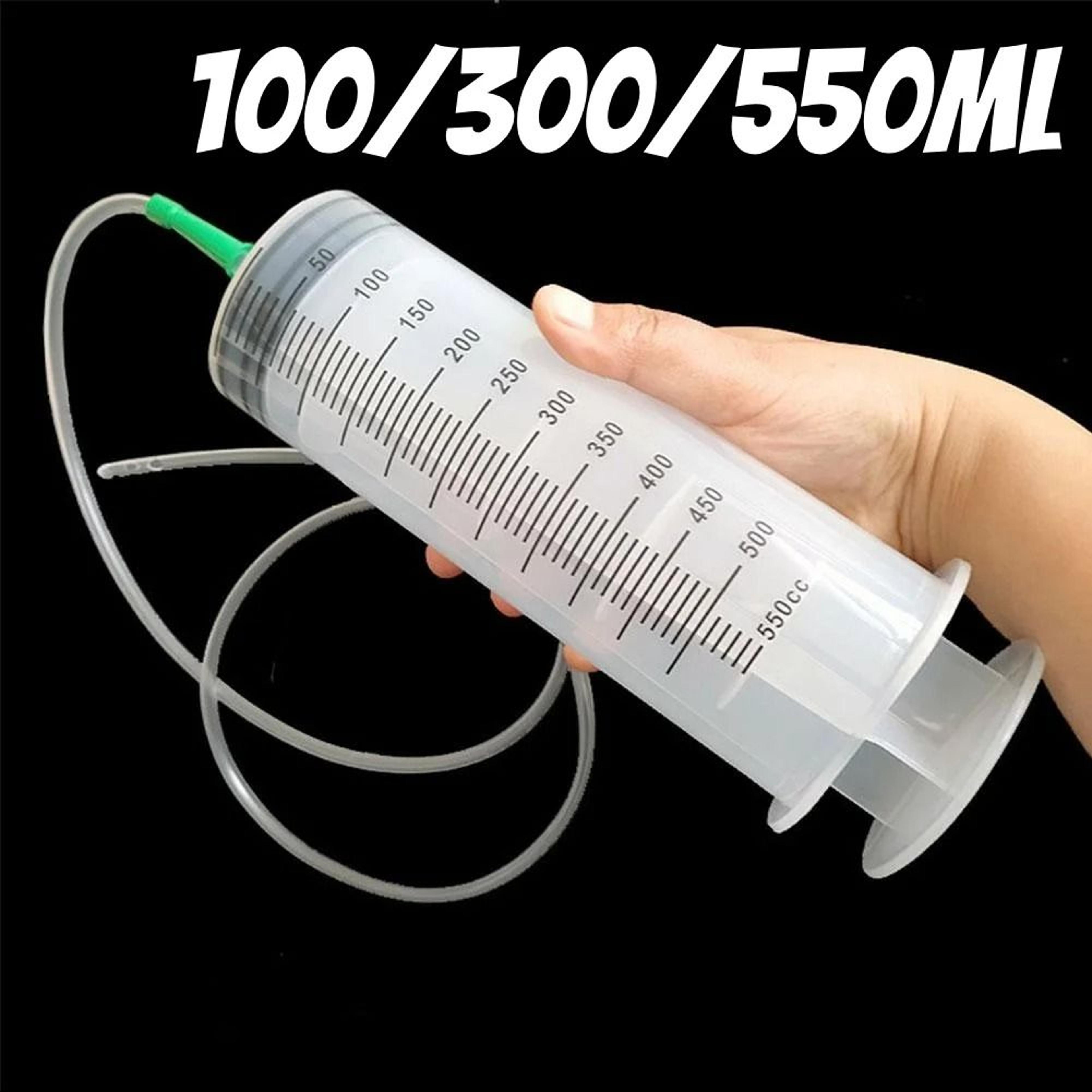 large capacity syringe pump with hose oil transfer pet feeding and hydroponic measuring tool