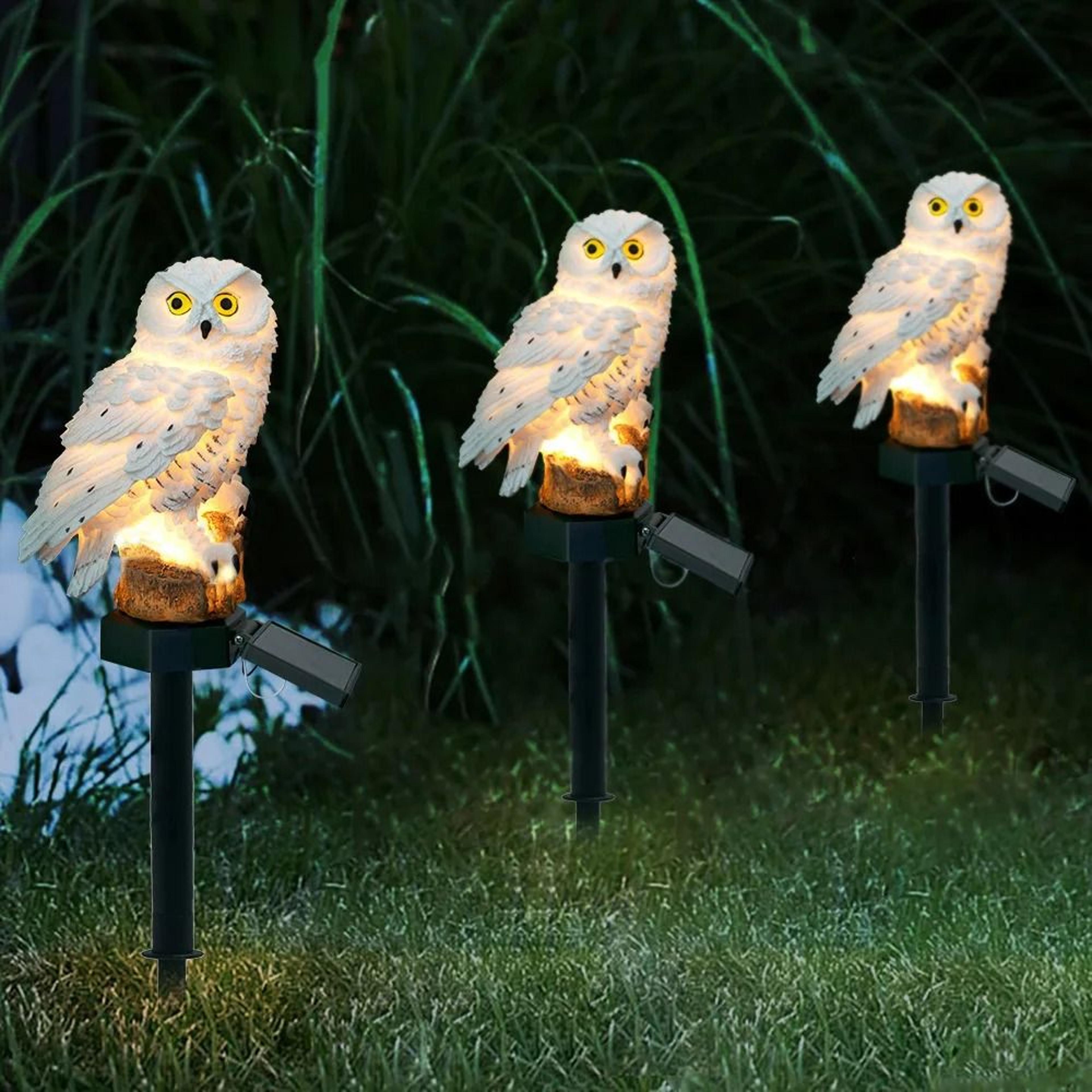 owl solar garden lights waterproof outdoor solar lamp decorative led garden light