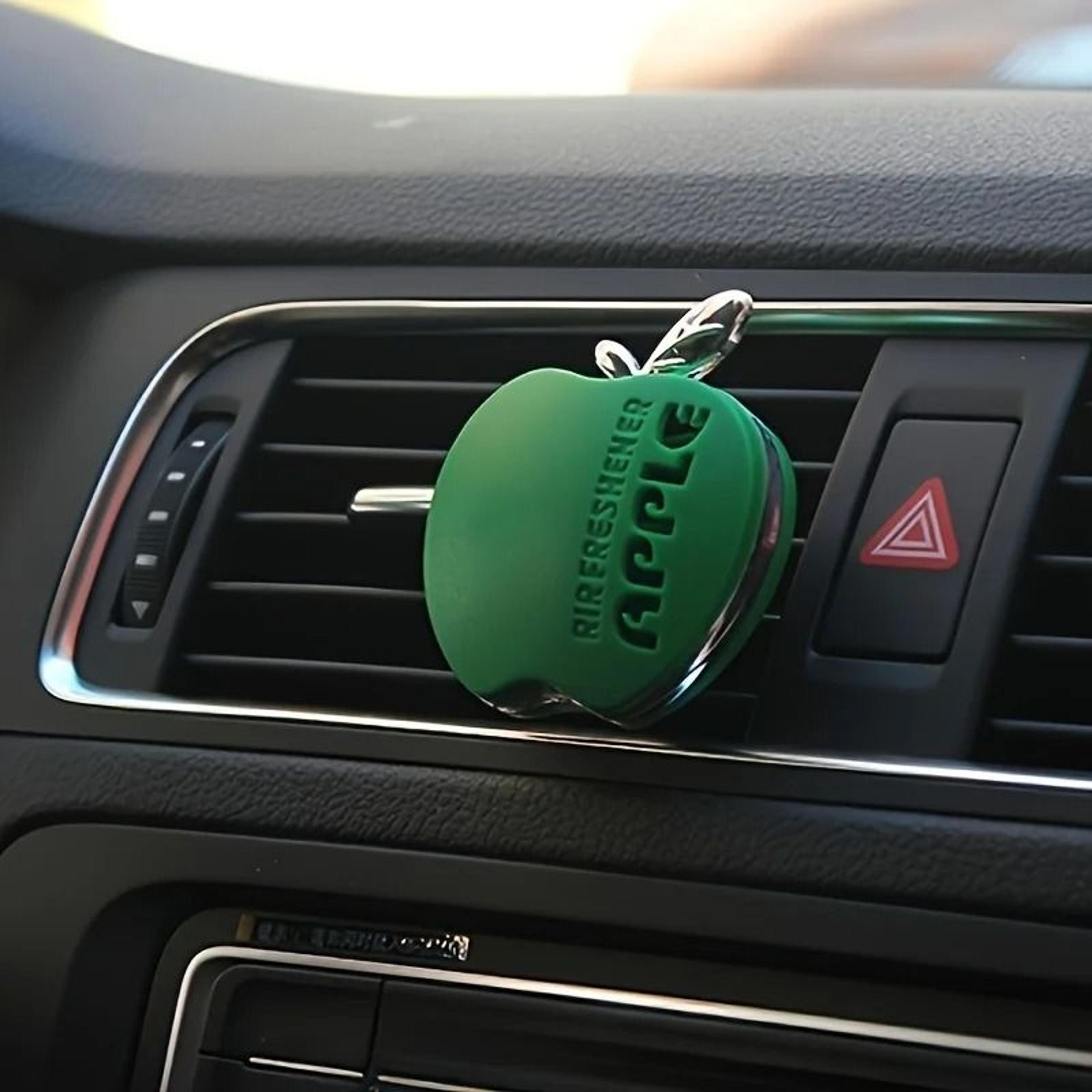 apple shape car air freshener floral scent vent clip decor