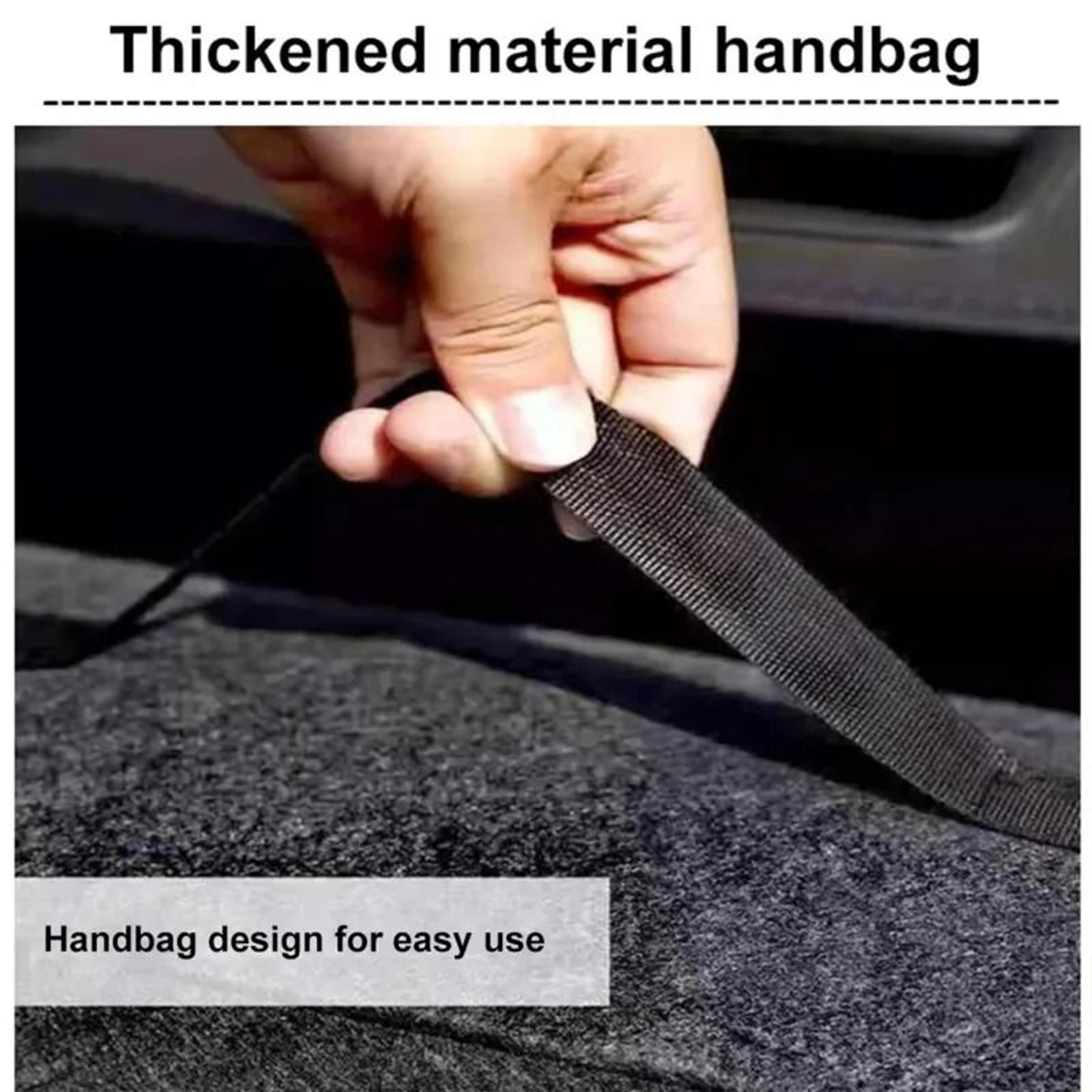 Large Anti Slip Car Trunk Organizer Felt Storage Box With Compartments 4