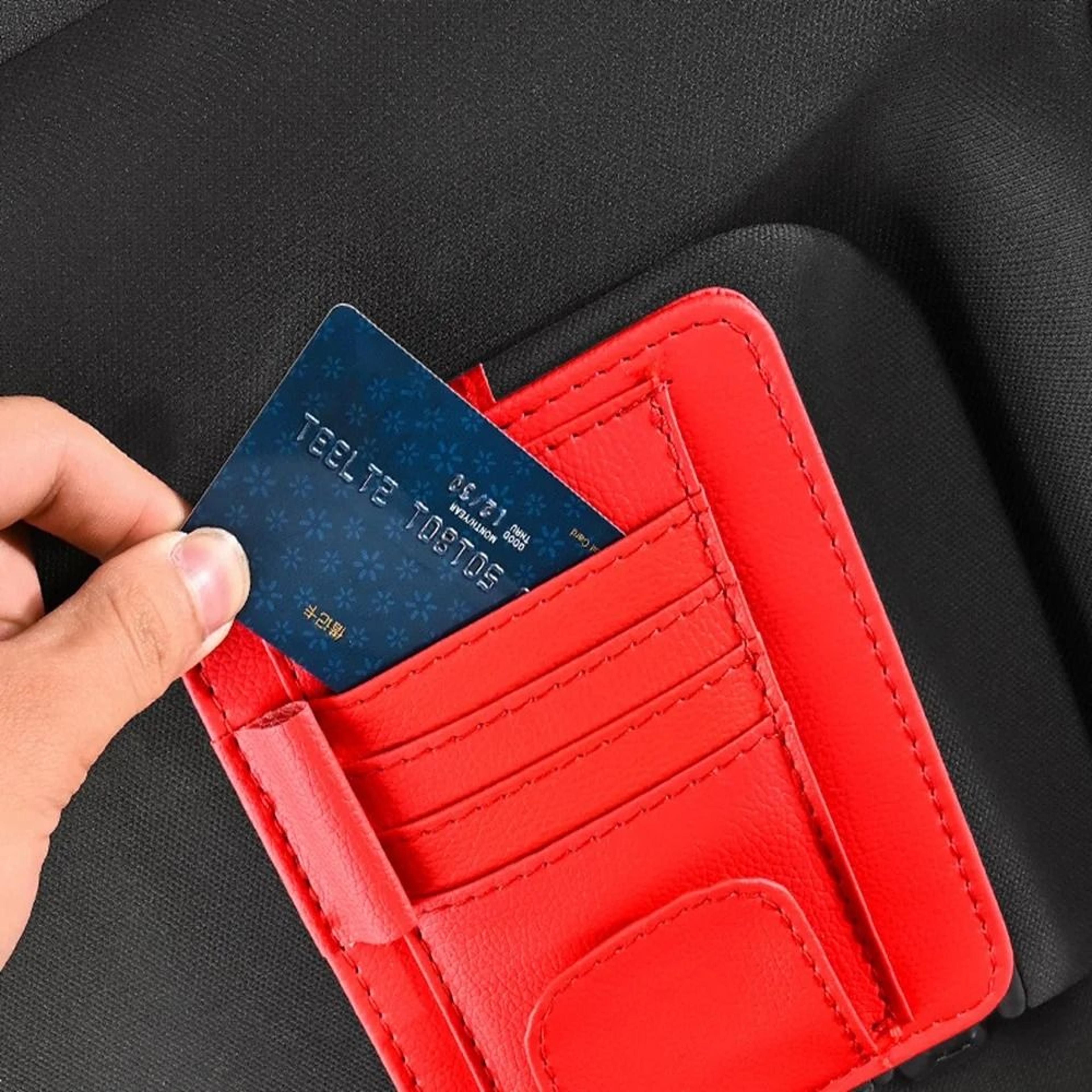 universal car sun visor organizer clip card and glasses holder