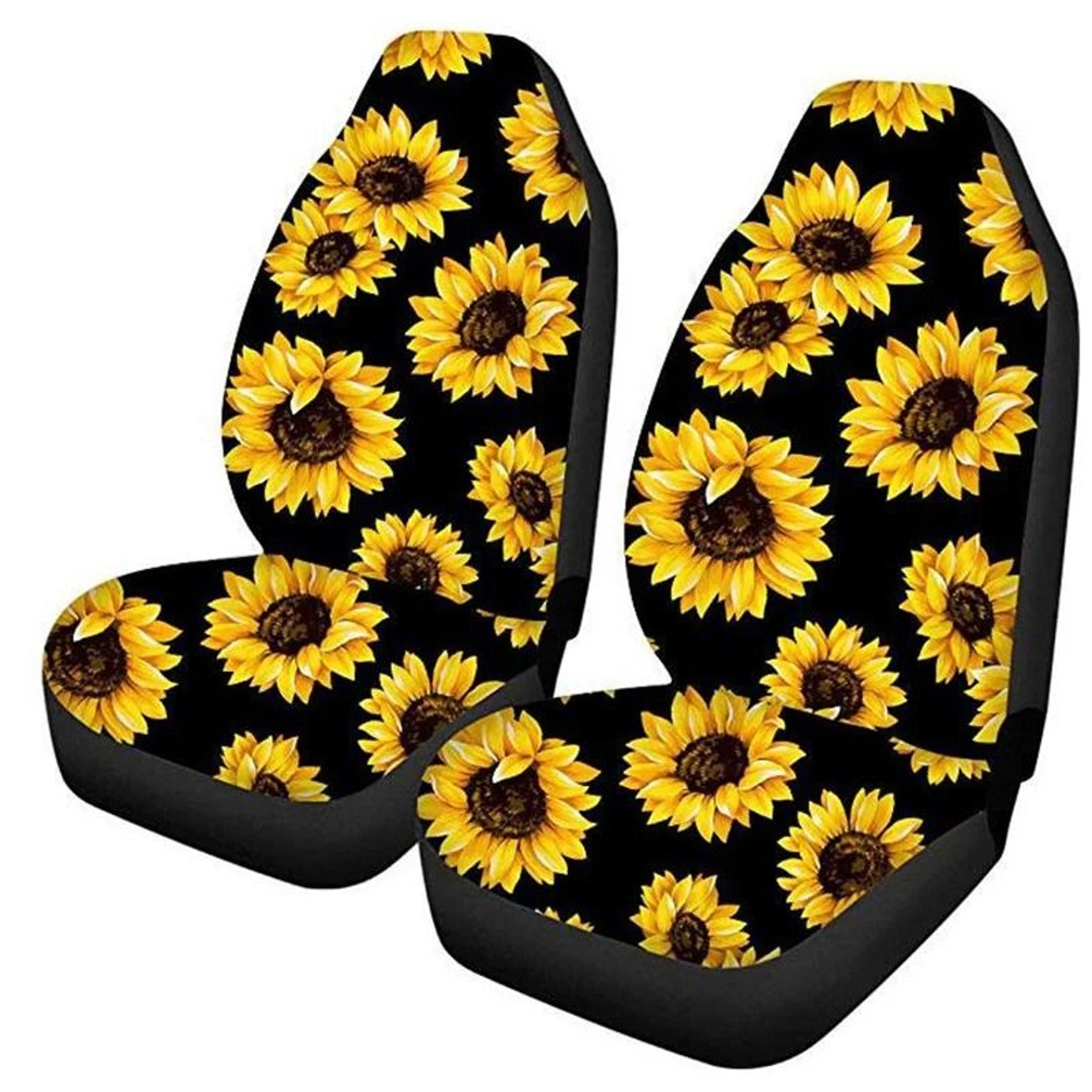 Universal Car Front Seat Covers Washable Polyester Seat Protectors Set 4