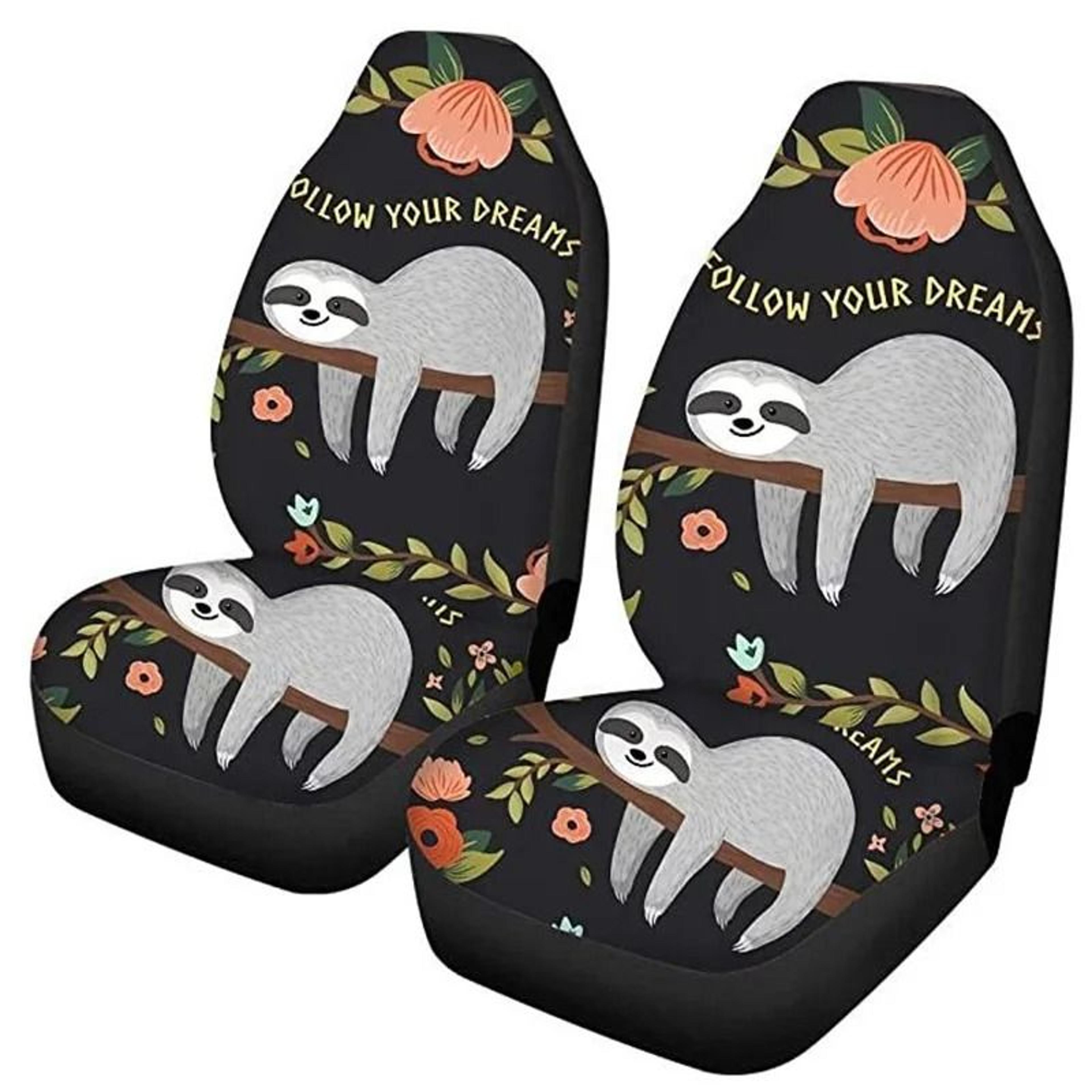Universal Car Front Seat Covers Washable Polyester Seat Protectors Set 11