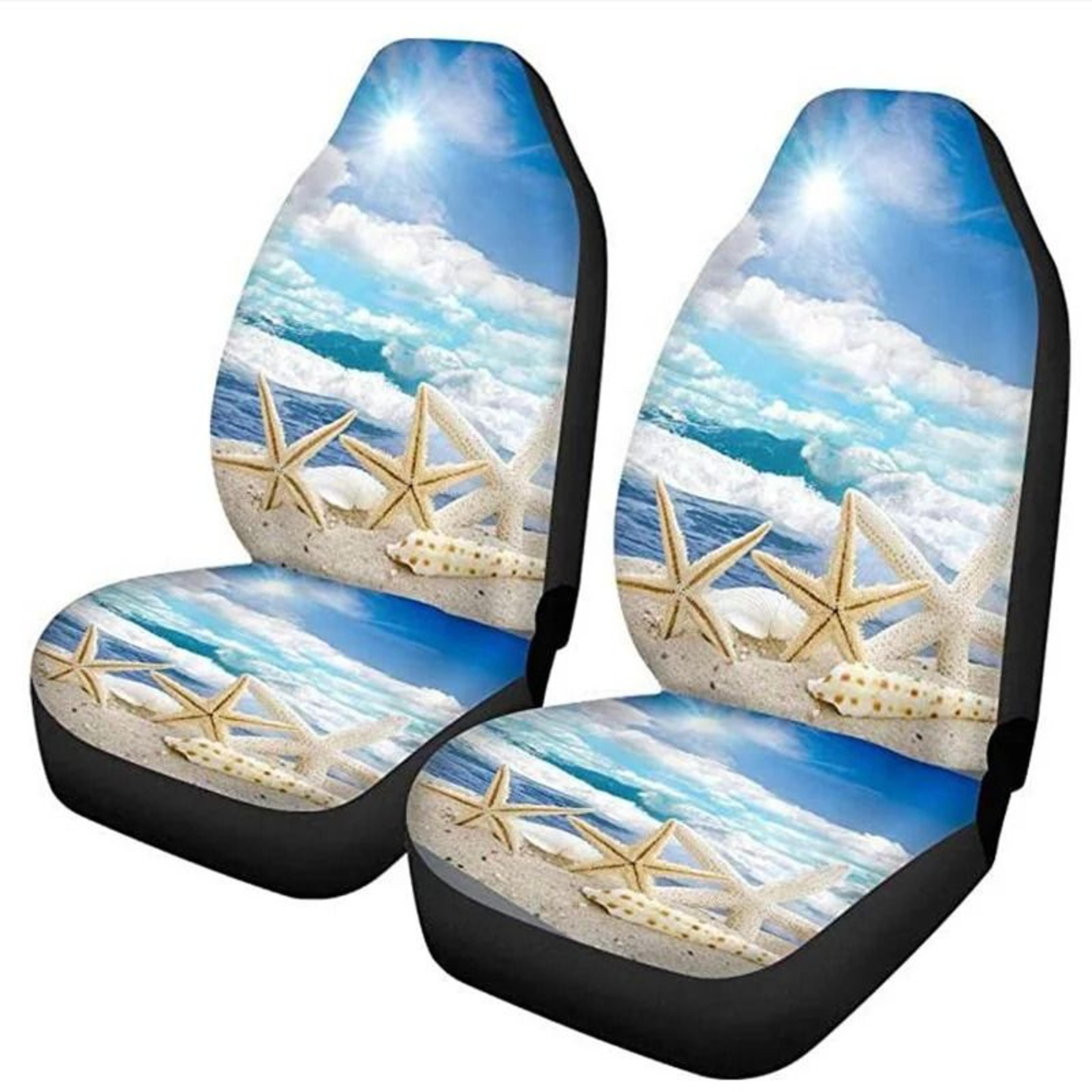 Universal Car Front Seat Covers Washable Polyester Seat Protectors Set 7