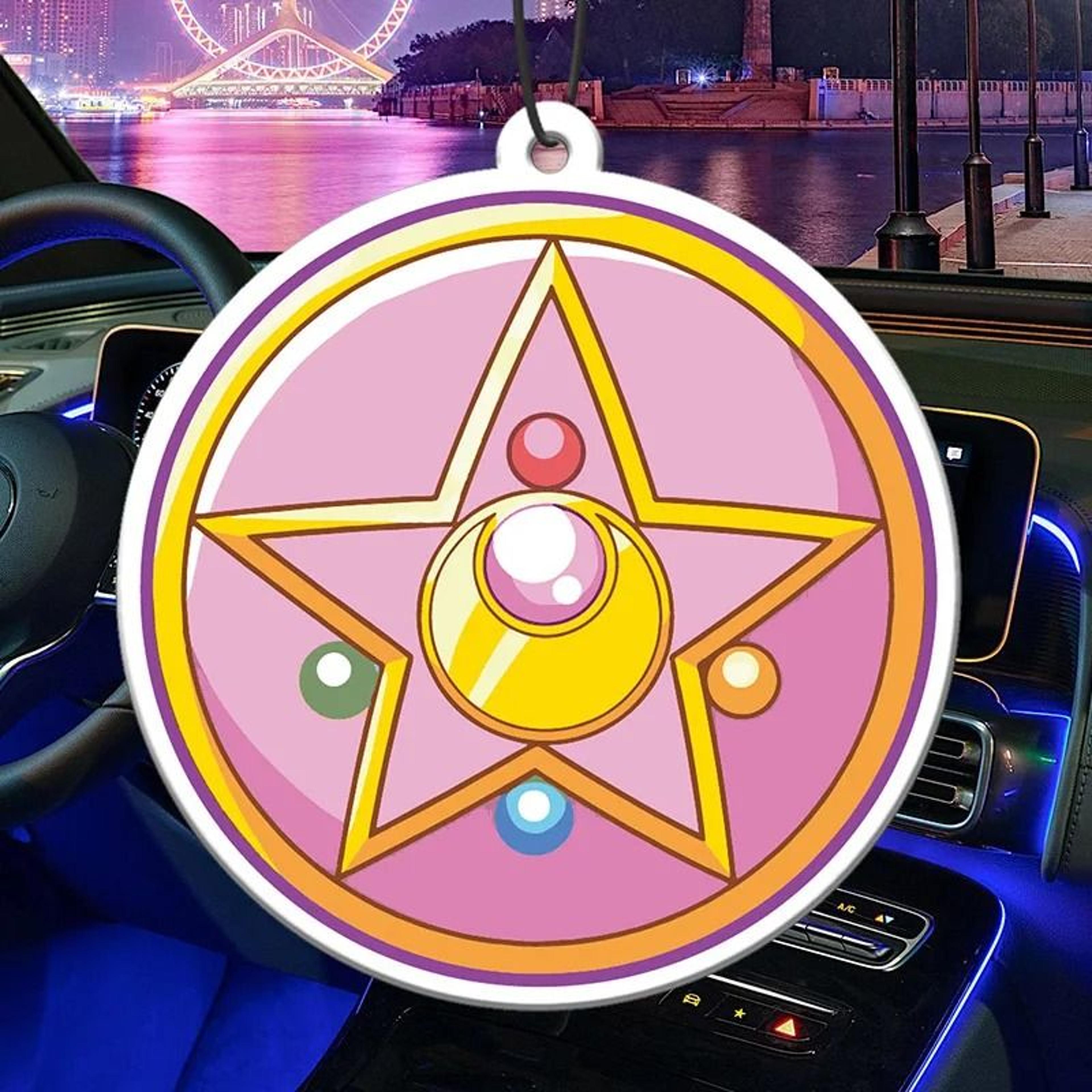 japanese cartoon car air freshener rearview mirror fragrance pendant