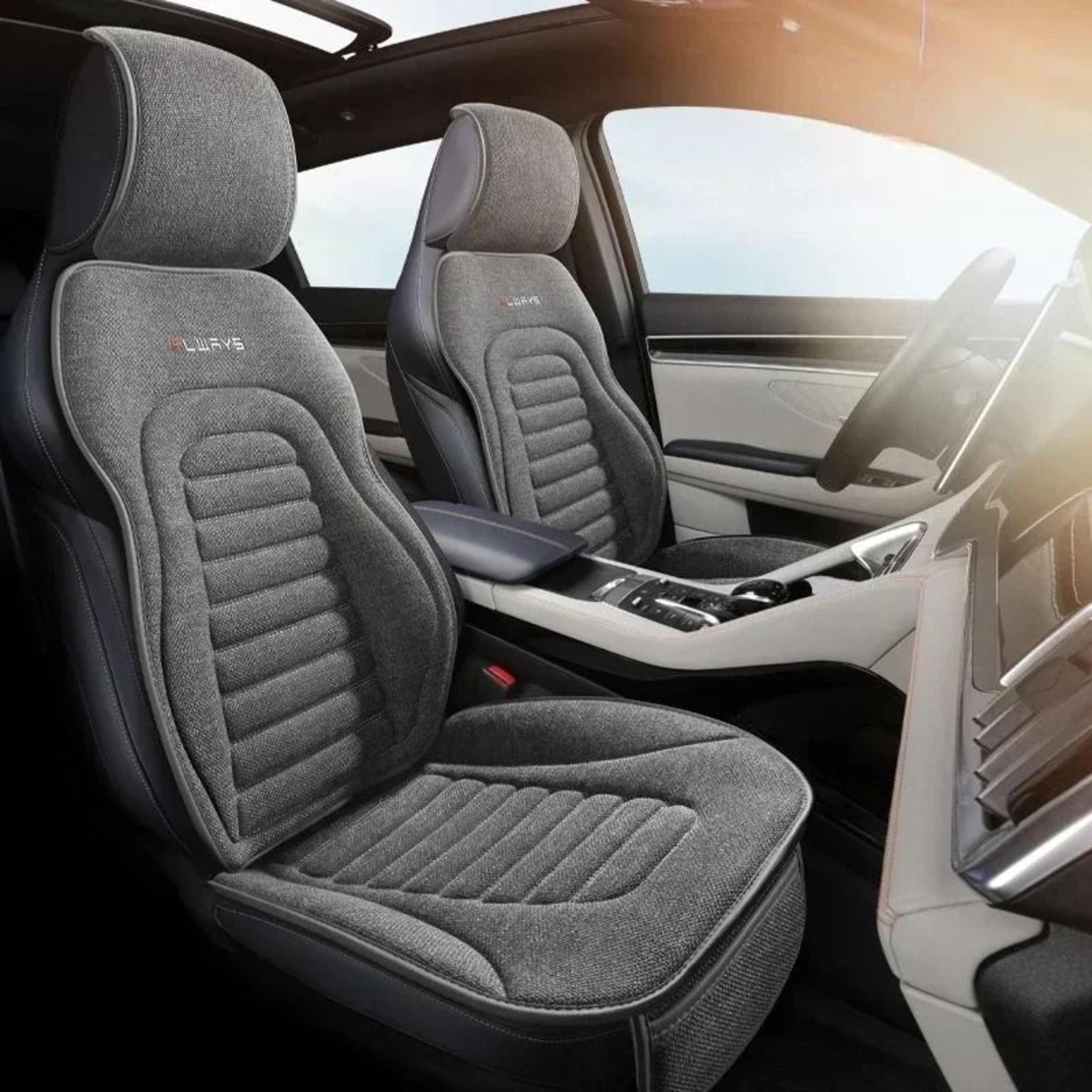universal linen car seat cover breathable anti slip seat protector cushion
