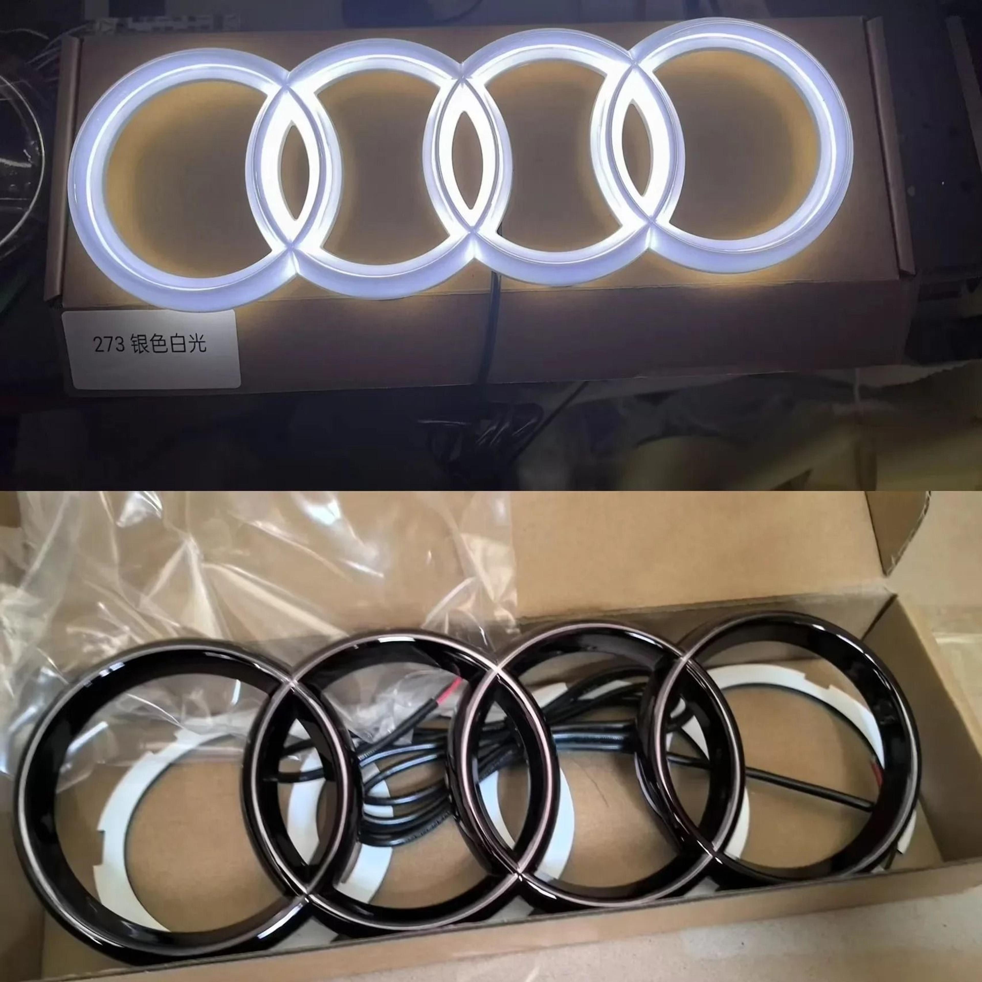 Audi Front Grill LED Emblem Light Car Logo Lamp Accessory 7