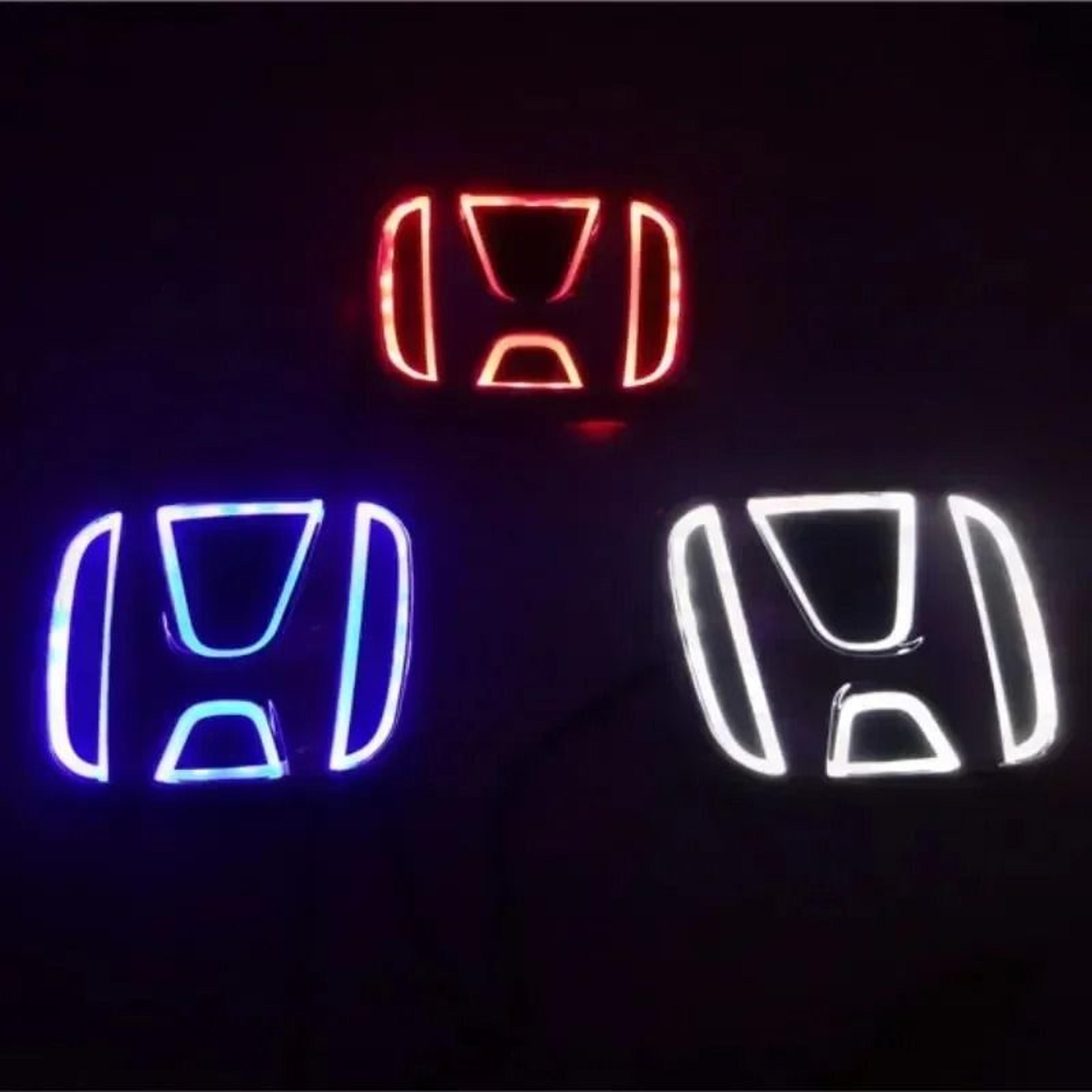 5d led honda rear emblem light badge sticker