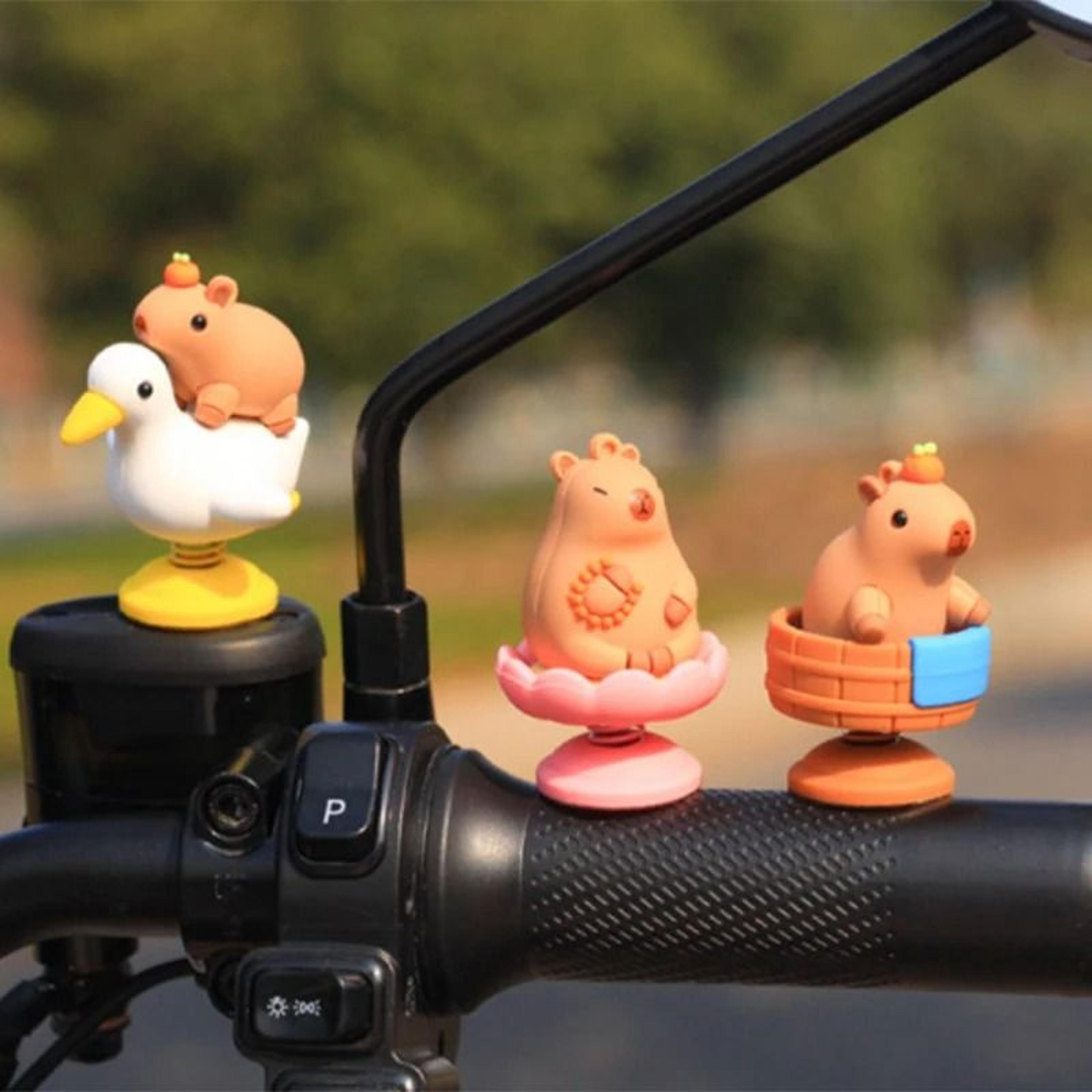Cute Capybara Shaking Head Dashboard Car Ornament 5