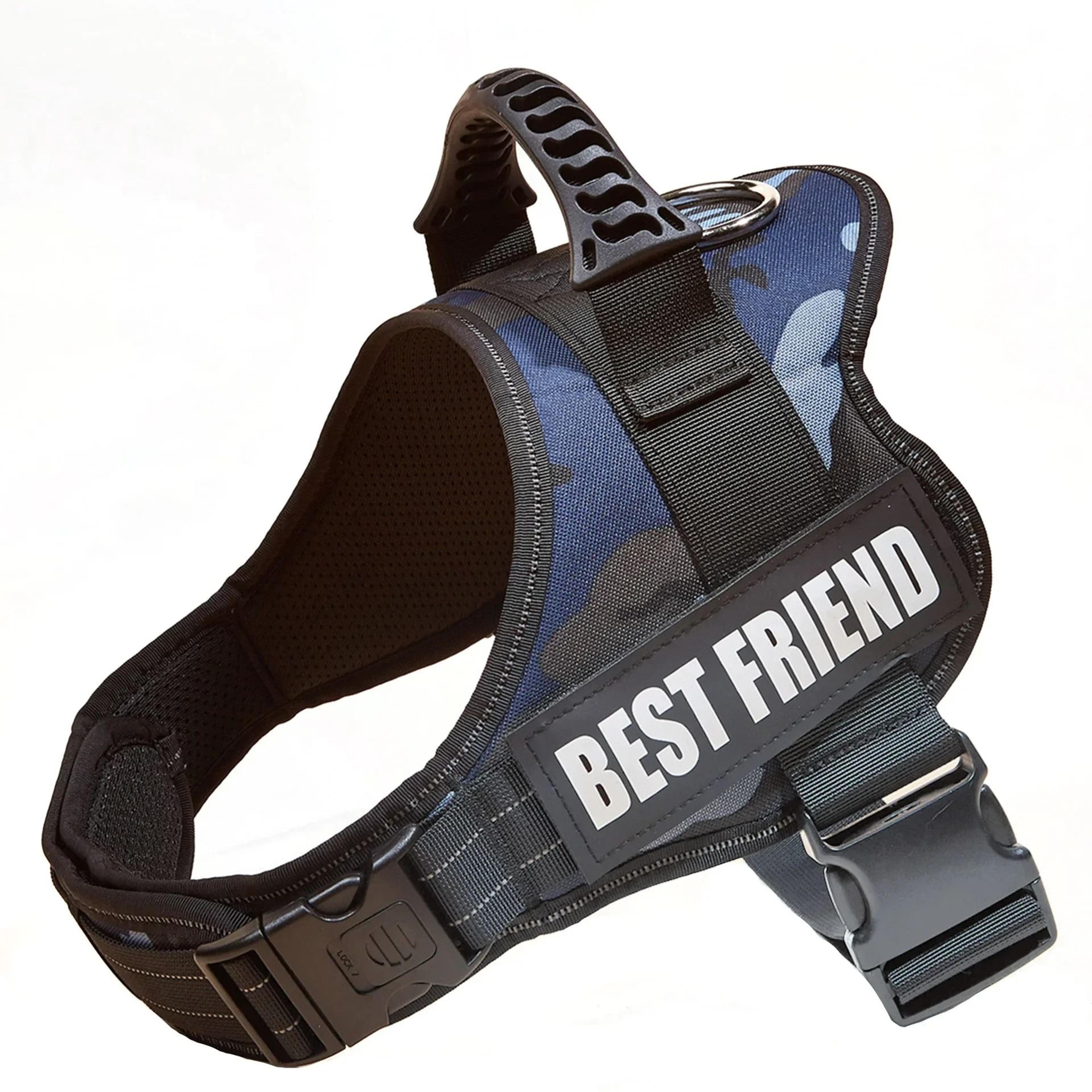 ComfortFit Adjustable Nylon Dog Harness With Custom Name ID 4
