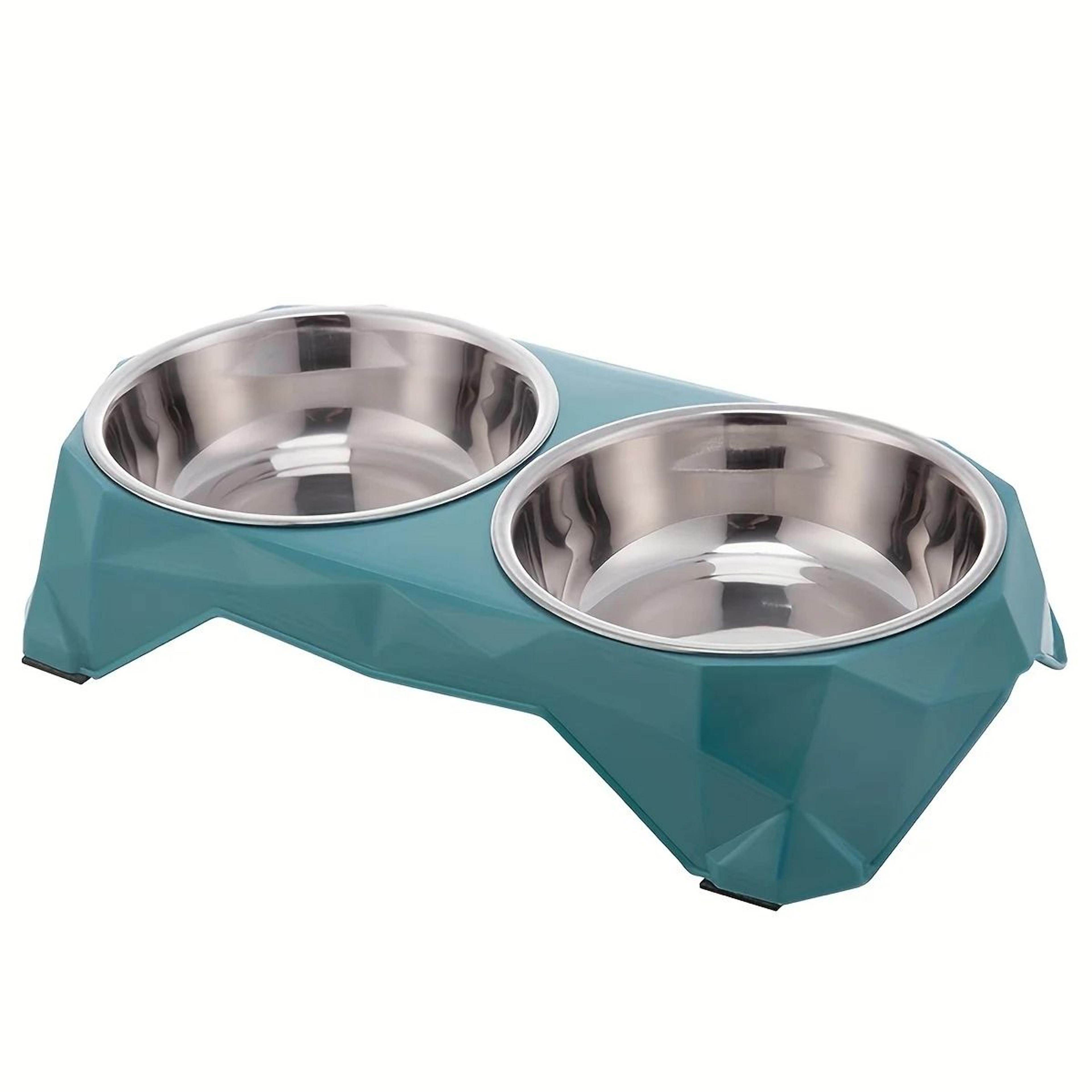 DuoServe Stainless Steel Pet Double Bowl For Dogs And Cats 3