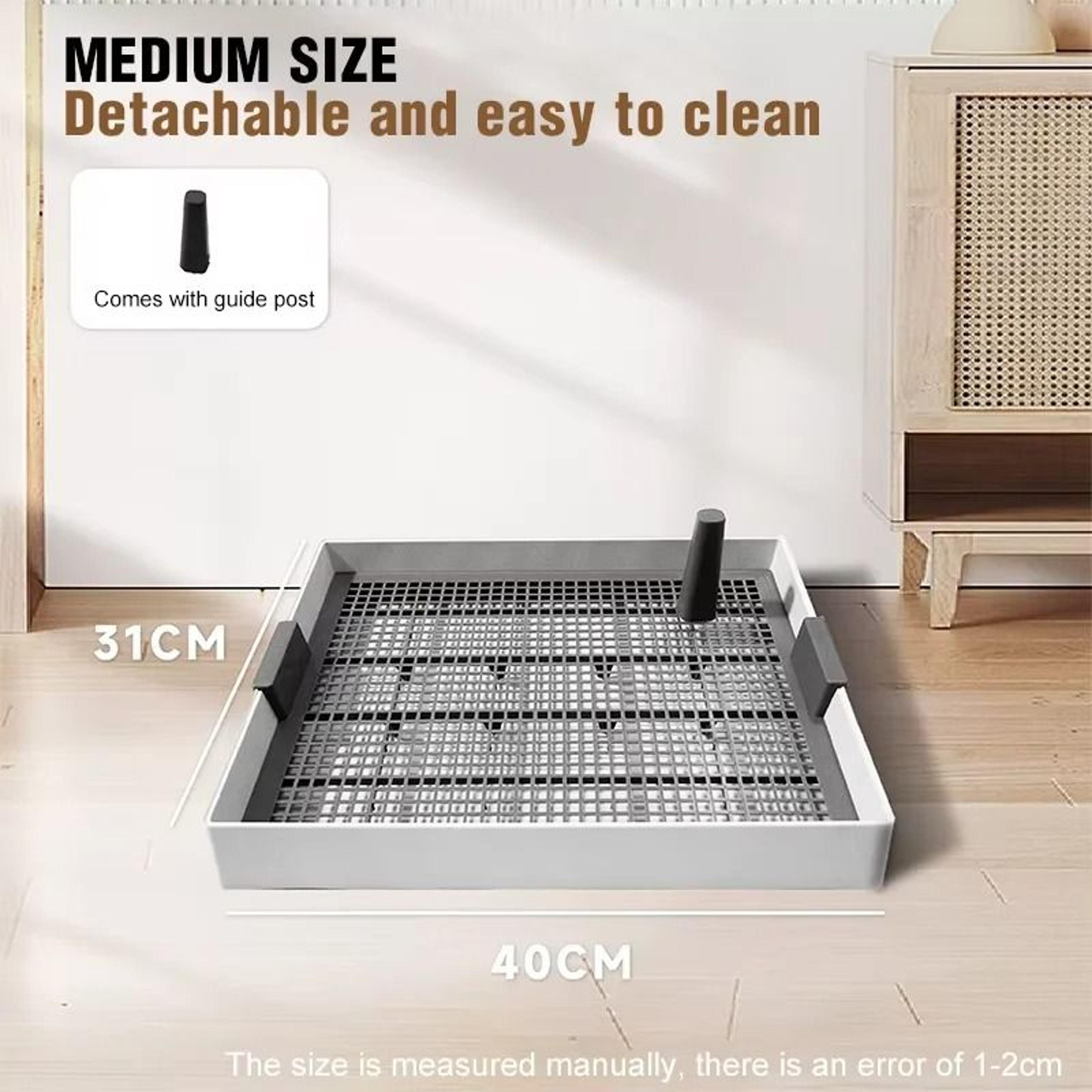 CleanStep Flat Dog Potty Tray With Pee Pad Holder For Small And Medium Dogs 1