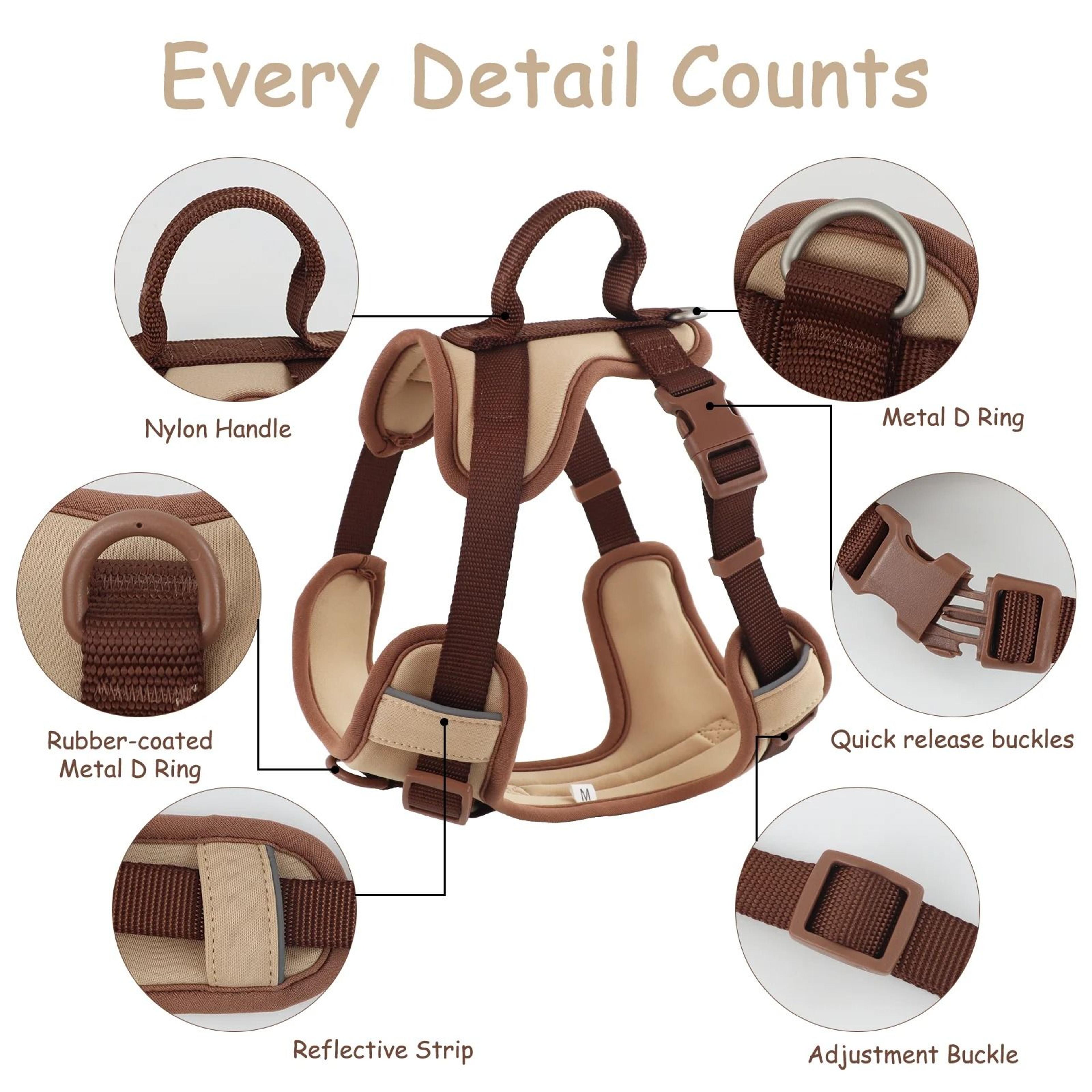 Luxury No Pull Dog Harness Adjustable Personalized Chest Strap For Small And Large Dogs 13
