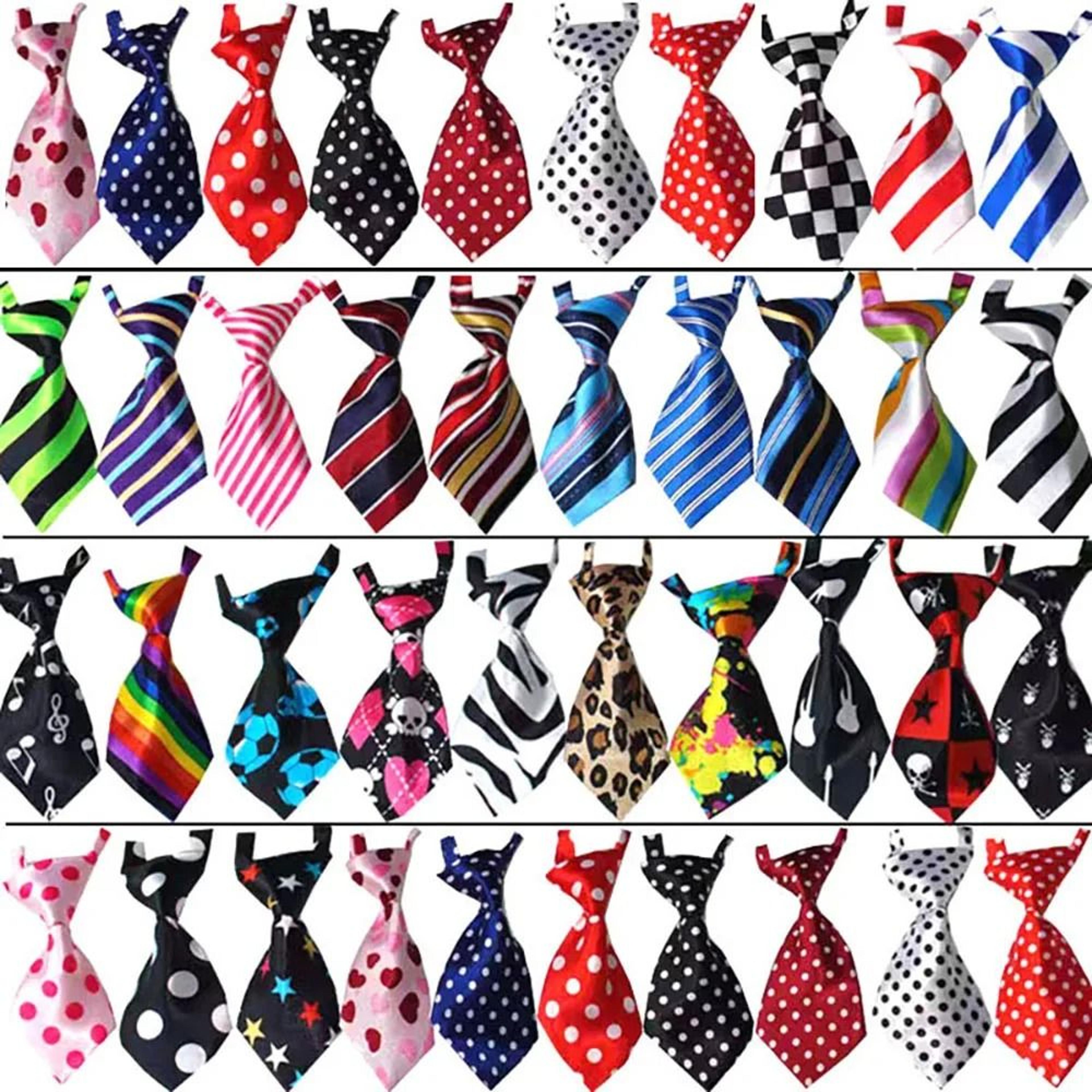 Adjustable Pet Bow Tie Set Colorful Grooming Accessories For Dogs And Cats 1