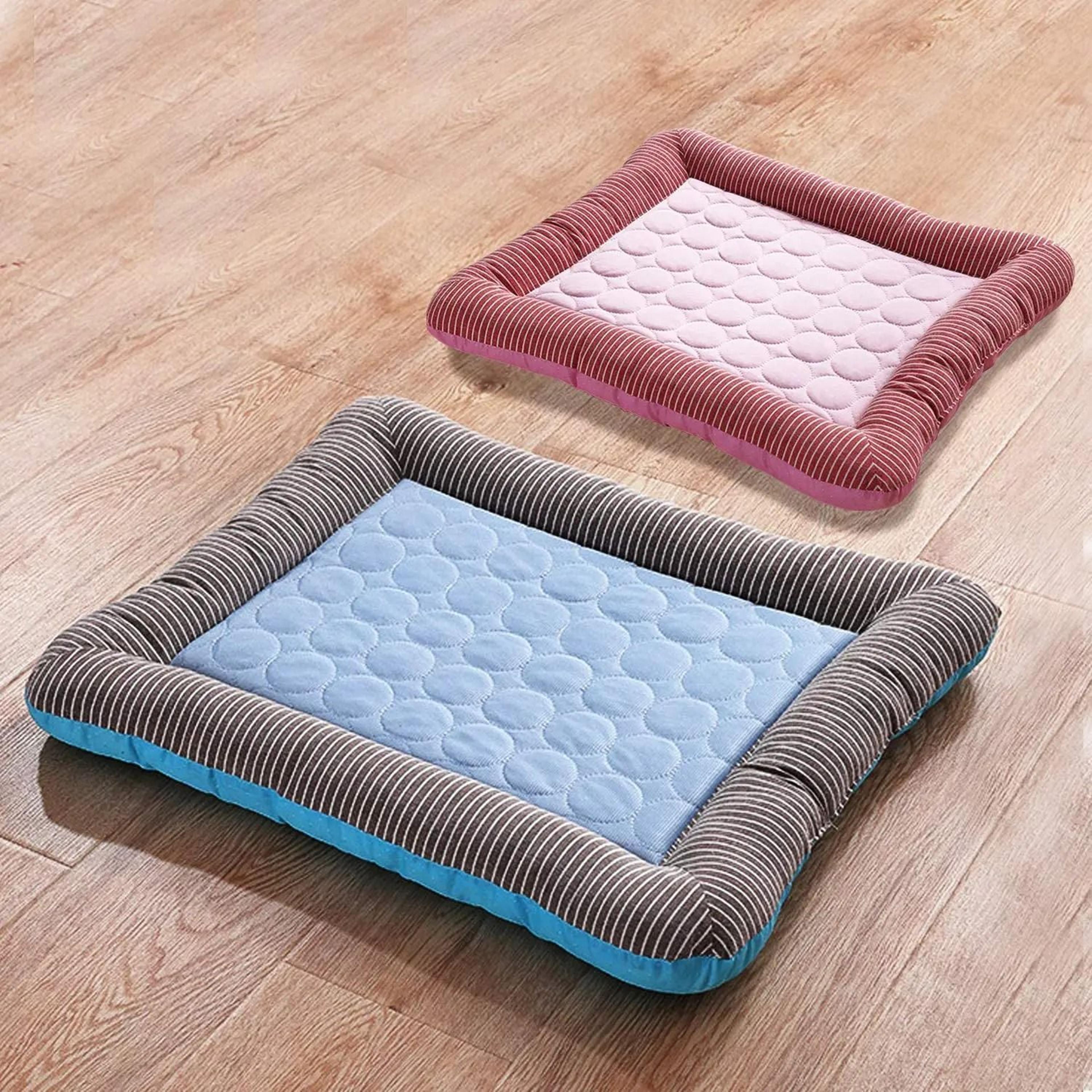 breathable pet cooling mat soft ice silk summer bed for dogs and cats