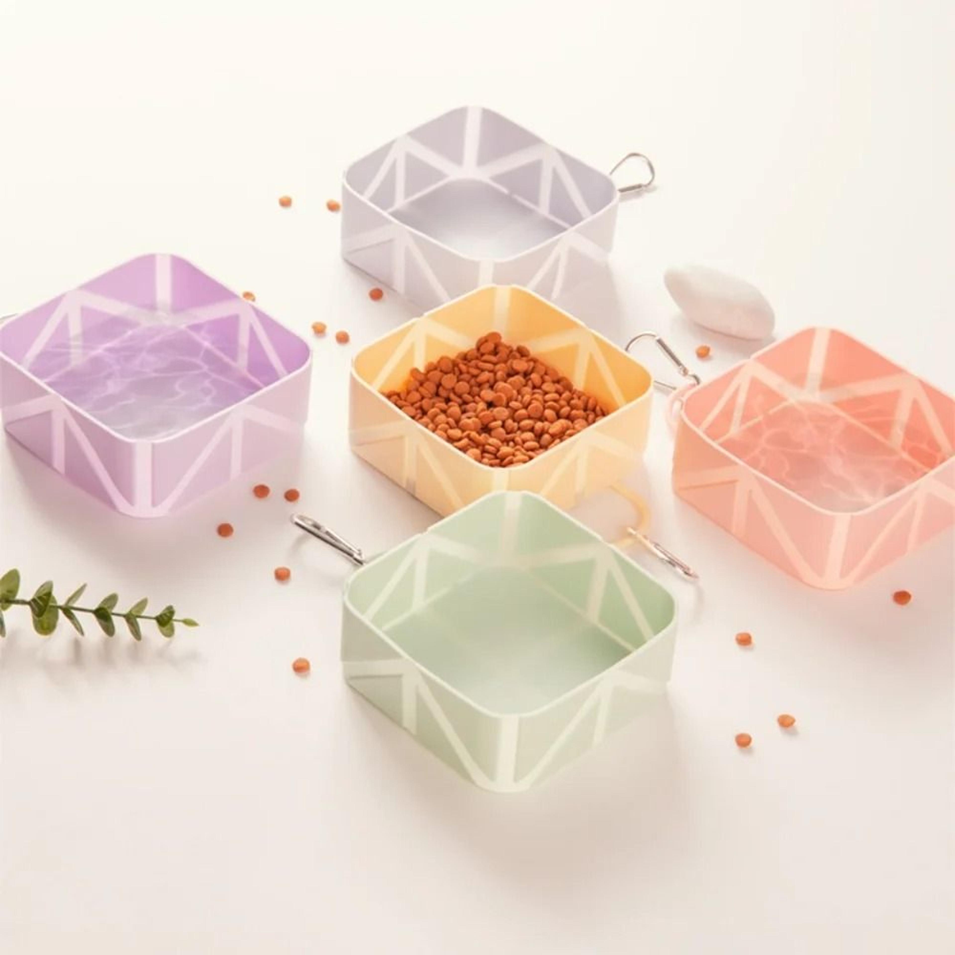 Portable Silicone Pet Travel Bowl For Dogs And Cats Foldable Camping Water And Food Dish 12