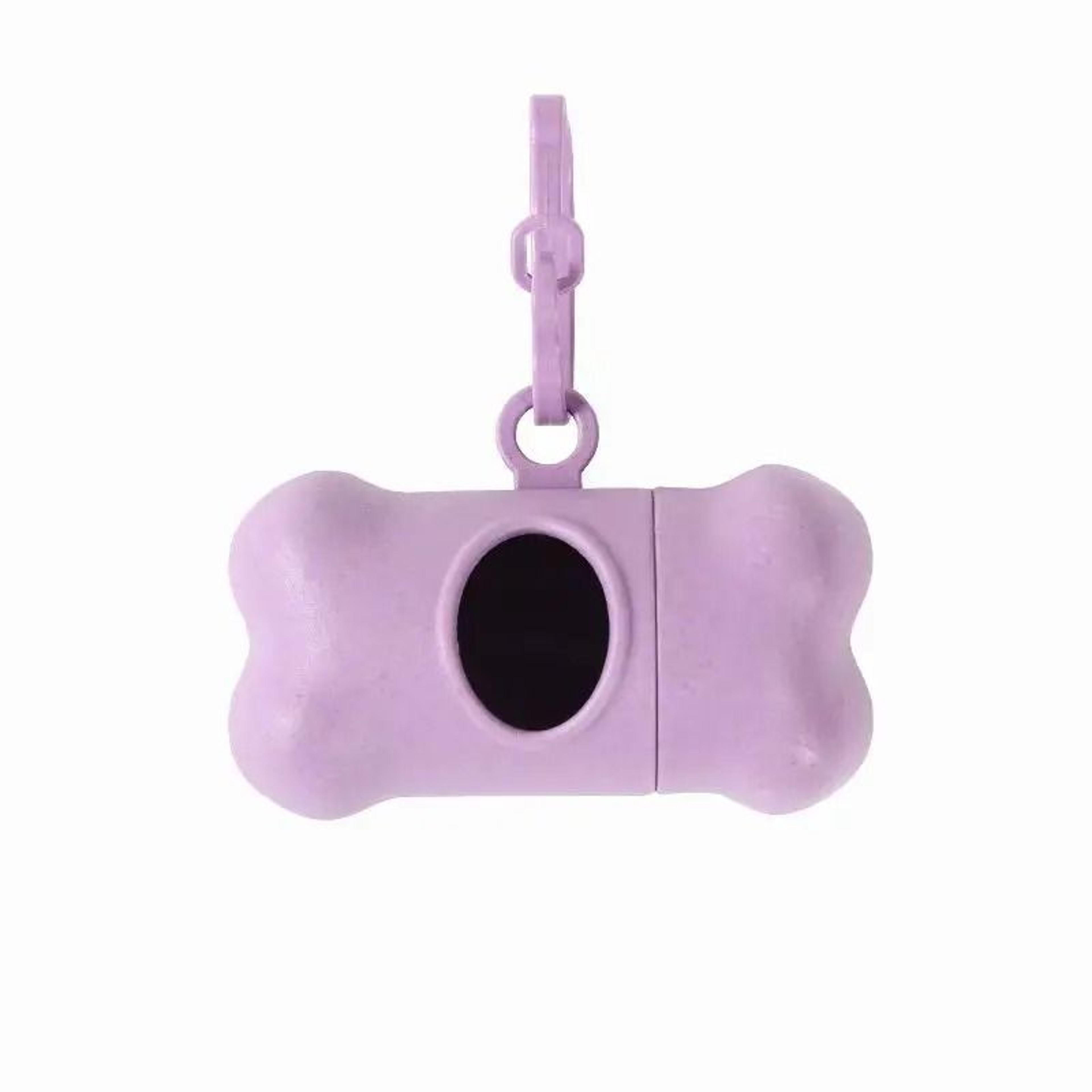 Portable Bone Shaped Pet Waste Bag Dispenser With Clip For Dog Walking 2