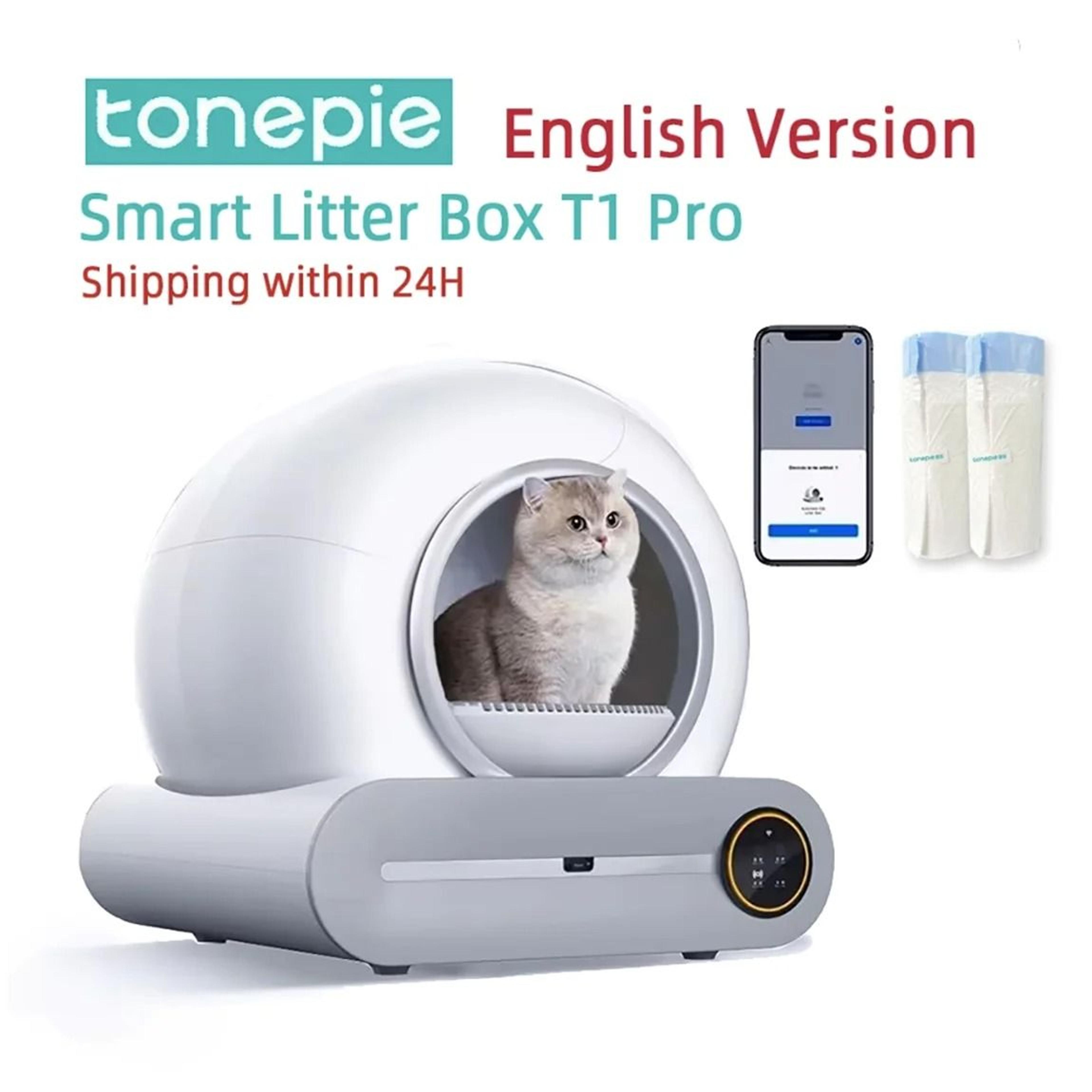 Tonepie 65L Automatic Smart Cat Litter Box Self Cleaning Enclosed Pet Toilet 6