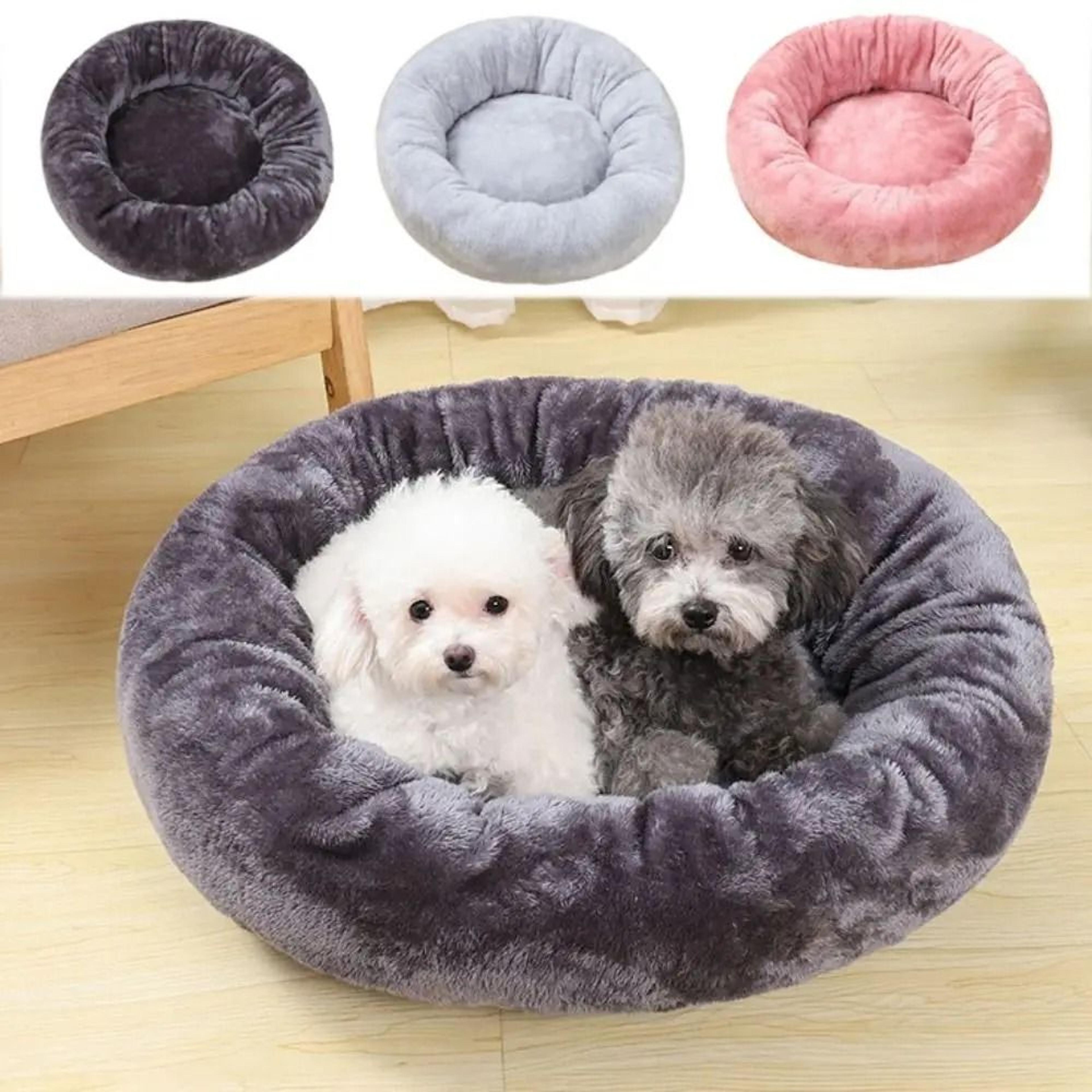 soft donut pet bed washable round dog and cat cushion house
