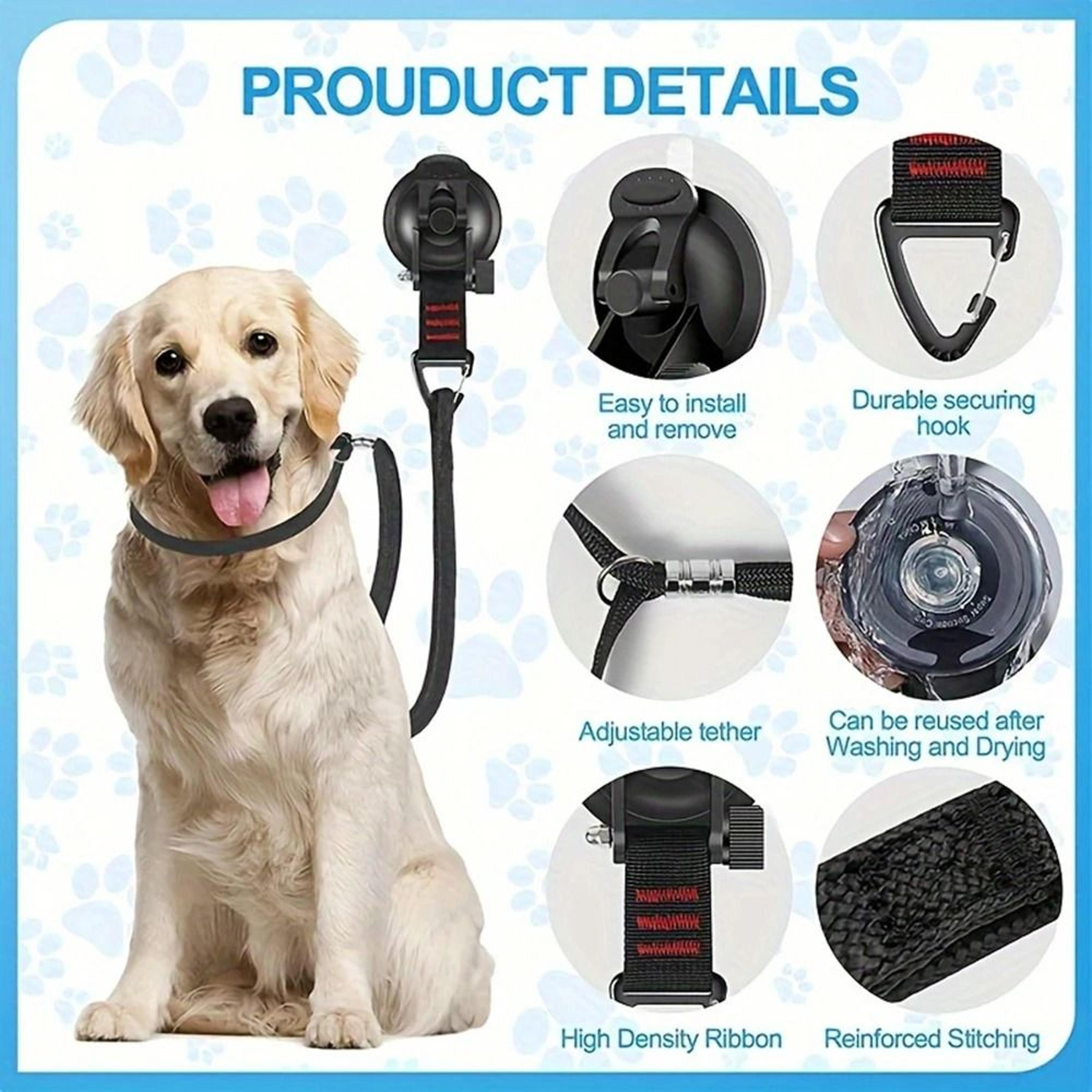 Pet Grooming Harness With Suction Cup Leash For Bathing Drying And Hair Trimming 8