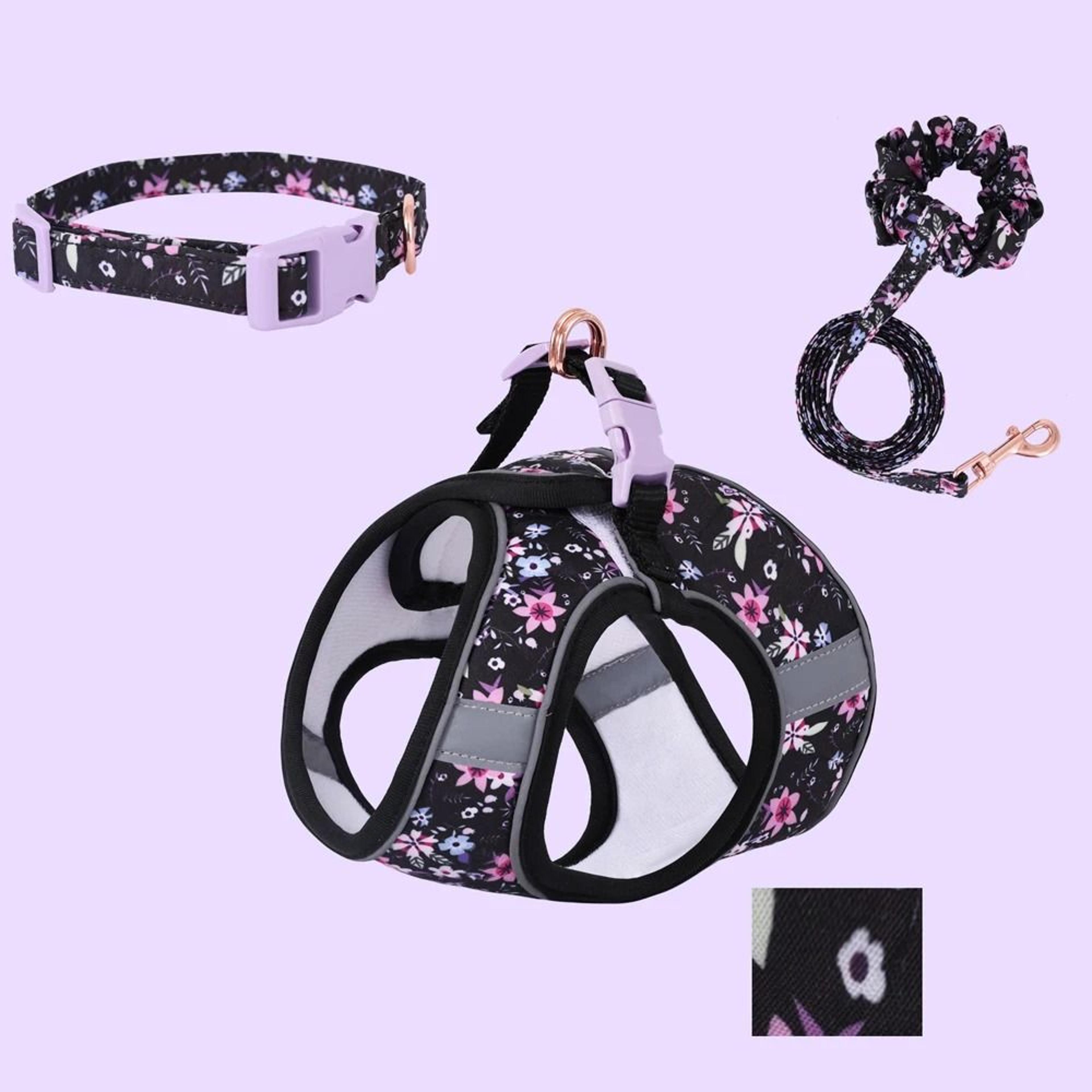 Adjustable Small Dog Harness And Leash Set Soft Puppy Vest For Cats And Small Pets 11