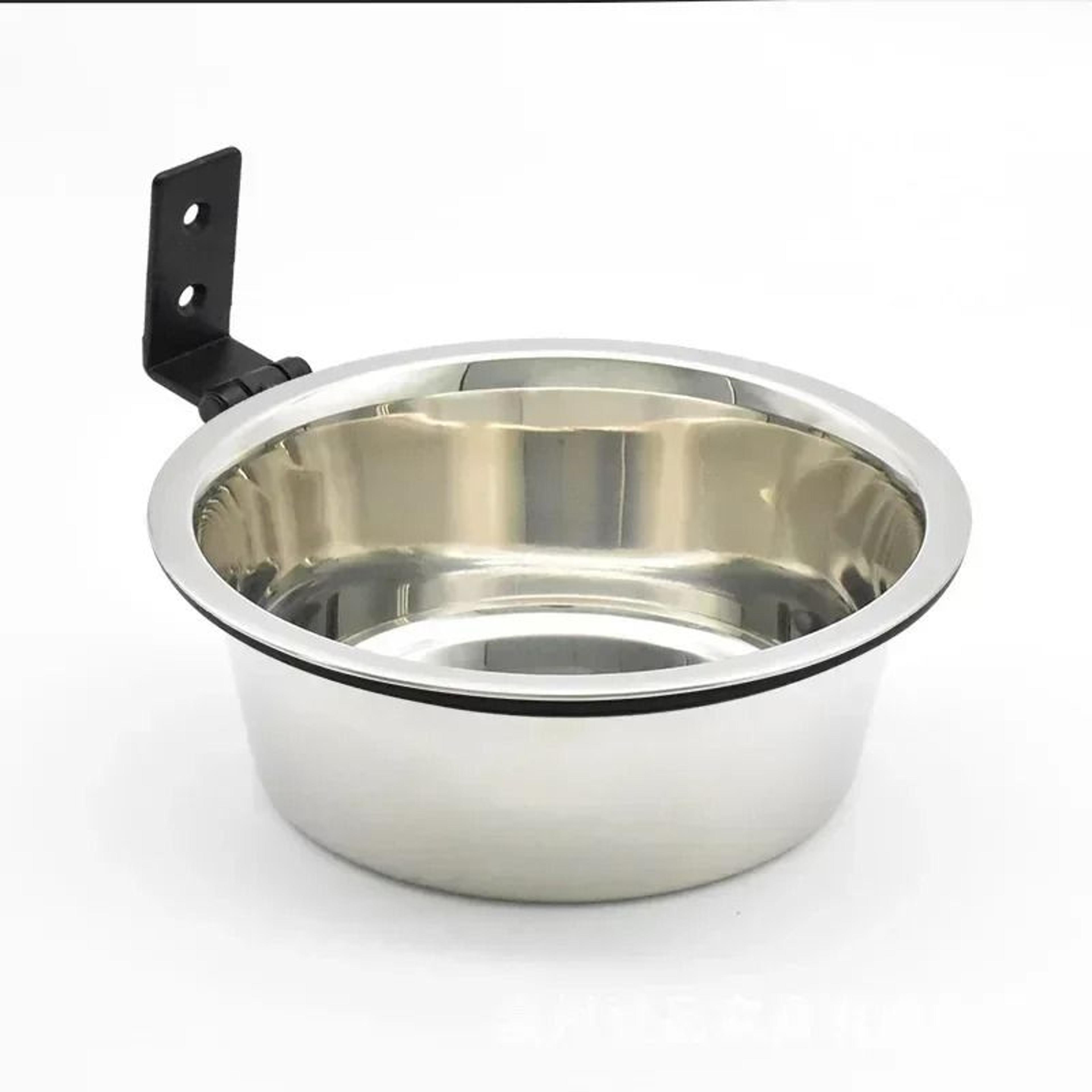 wall mounted stainless steel pet food bowl elevated dog and cat feeding bowl