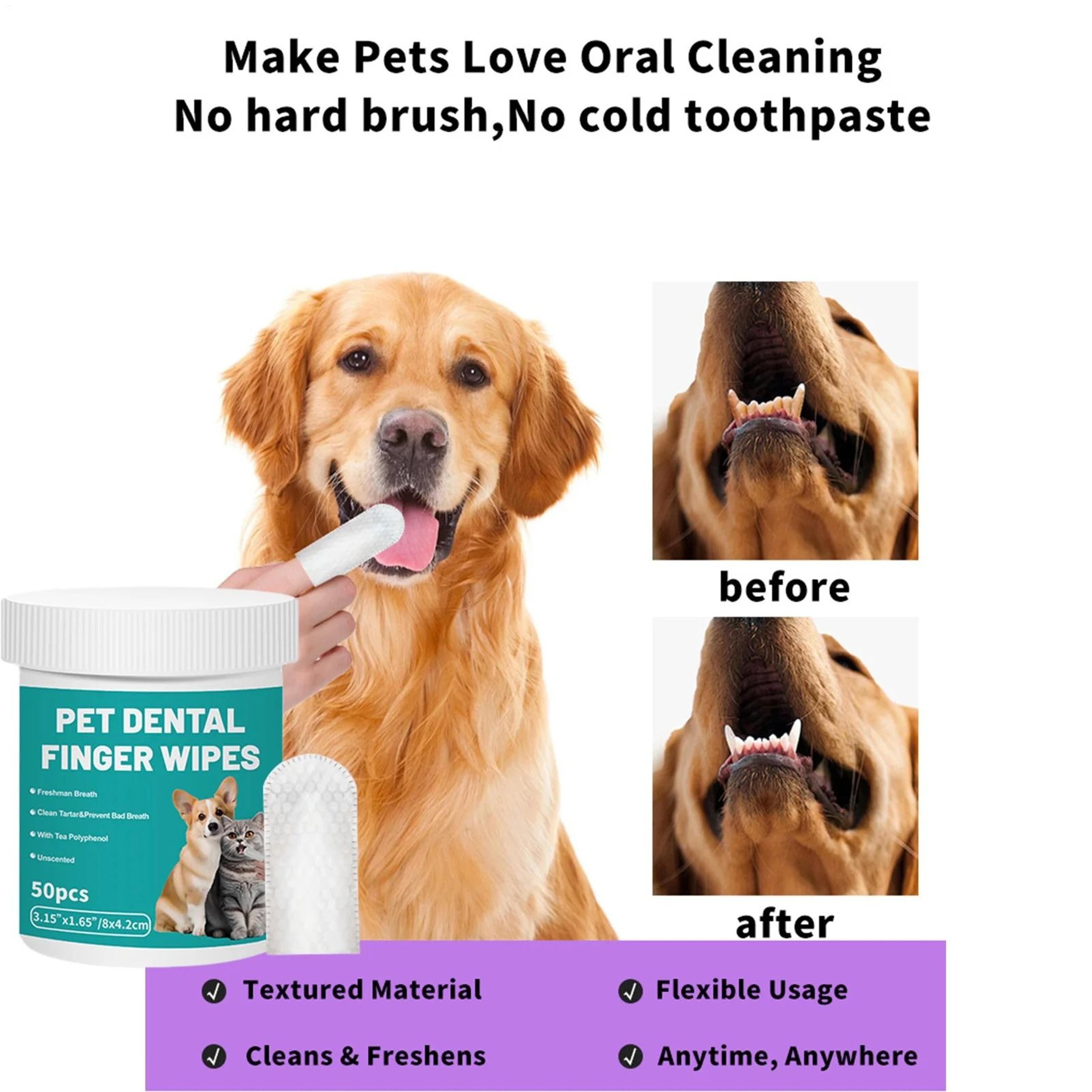 Disposable Pet Teeth Cleaning Wipes Finger Toothbrush Covers For Dogs And Cats 4