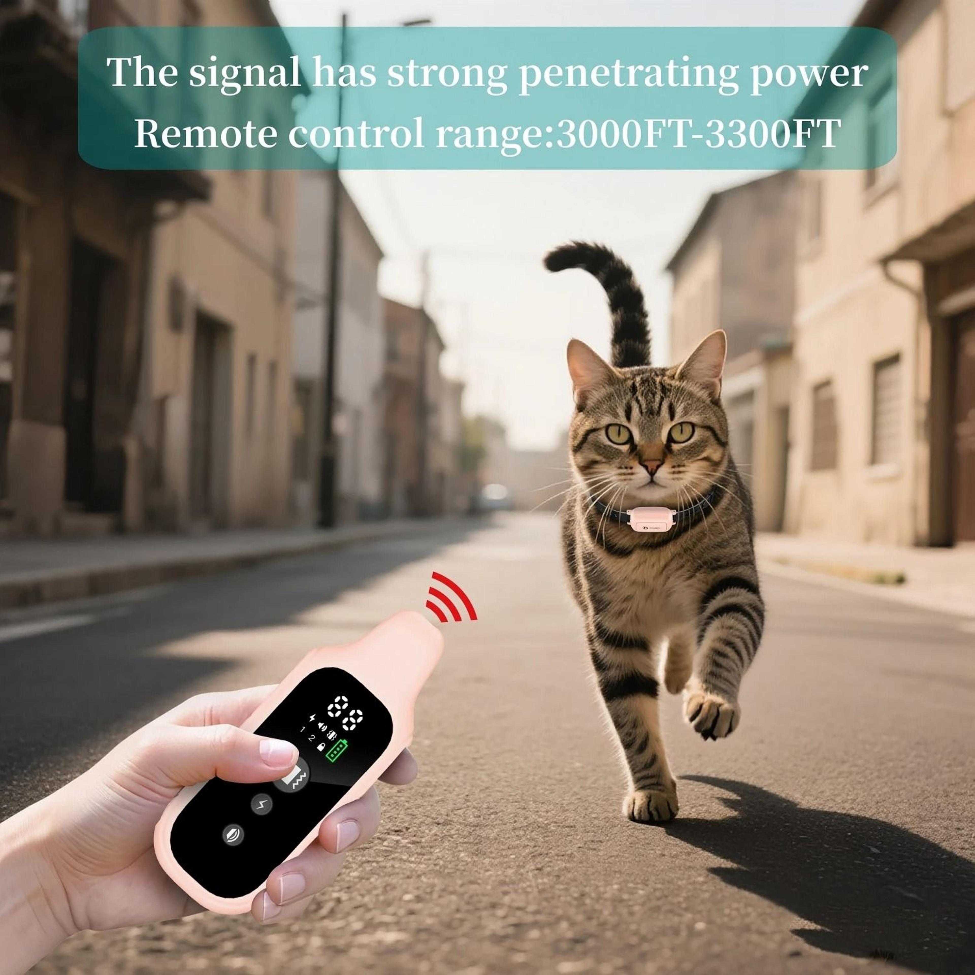 YHLC Cat Anti Meowing Collar Automatic No Shock Vibration Training Collar For Cats 6