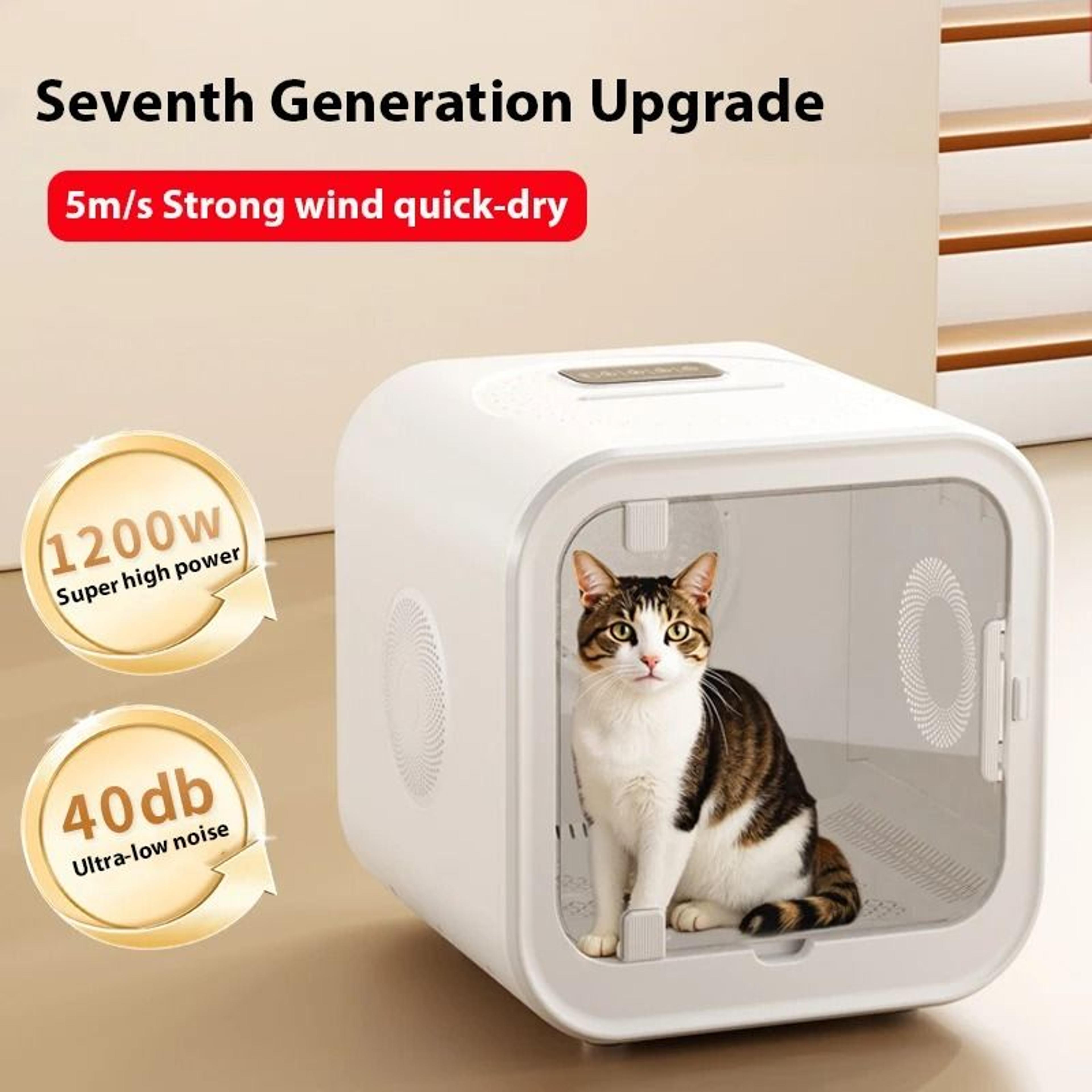 Ultra Quiet Pet Dryer Box Portable Low Noise Grooming Dryer For Cats And Dogs 8